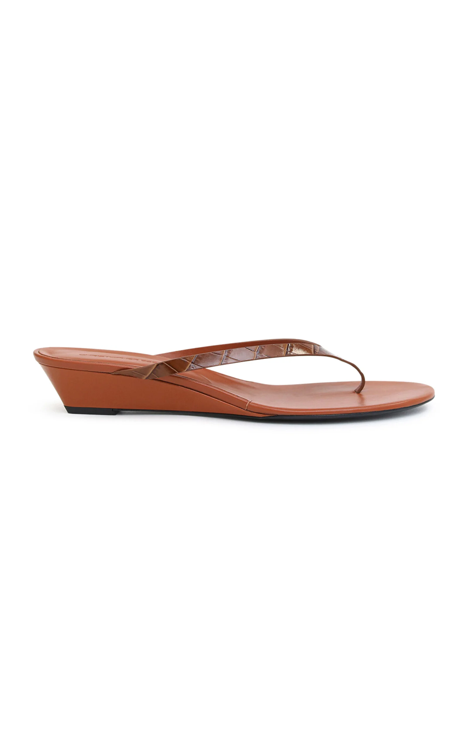 Scala Embossed Wedge brown - 1