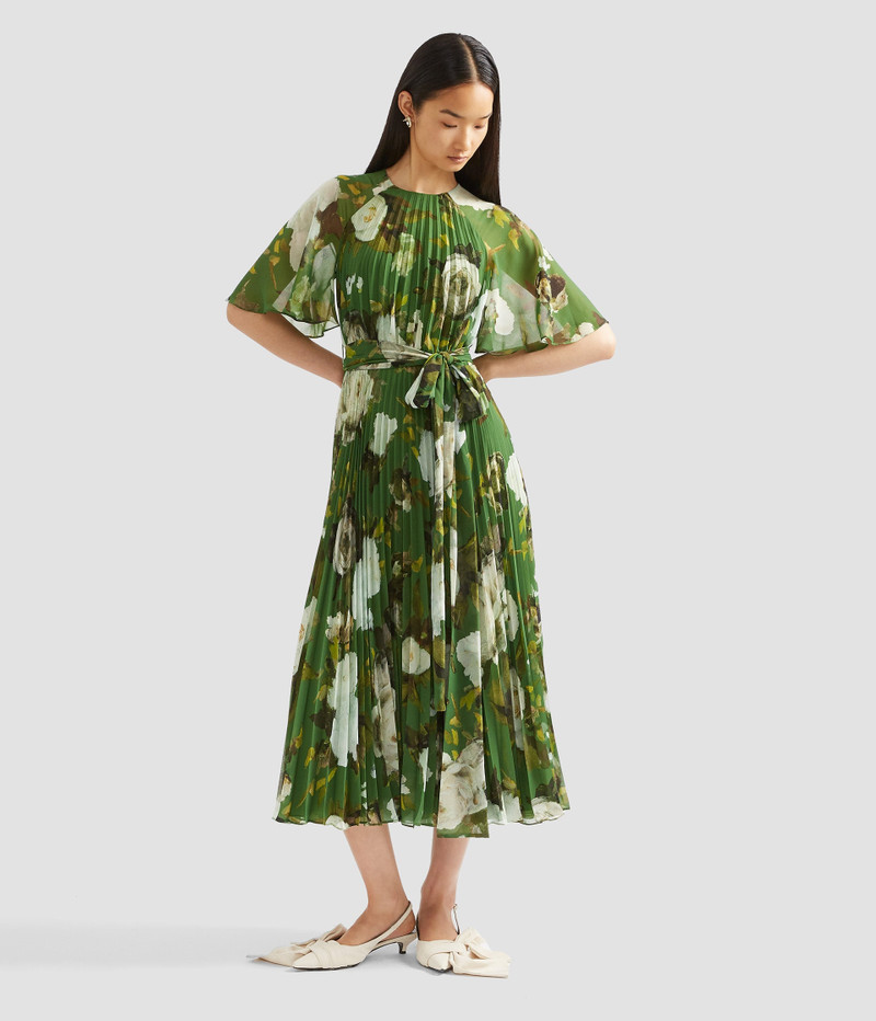 SHORT 소매 MIDI DRESS 1