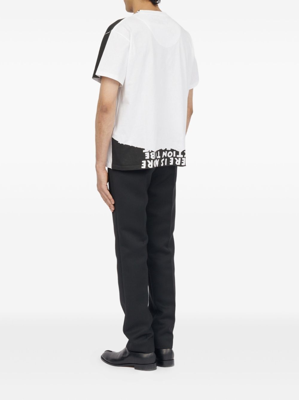 graphic-print panelled T-shirt - 5