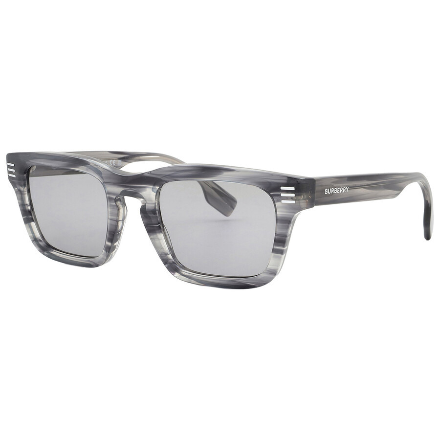 Burberry Grey Rectangular Men's Sunglasses BE4403 4097/1 51 - 2