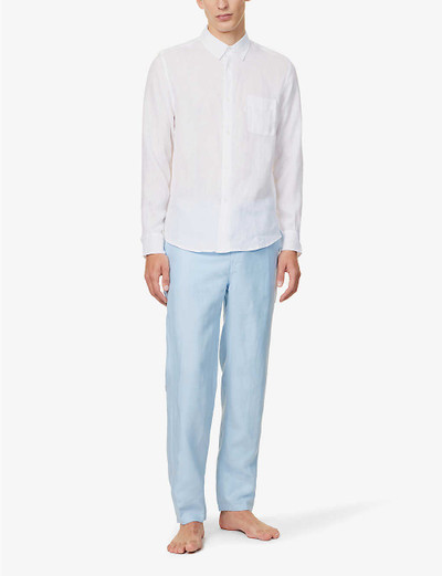 Derek Rose Monaco regular-fit linen shirt outlook