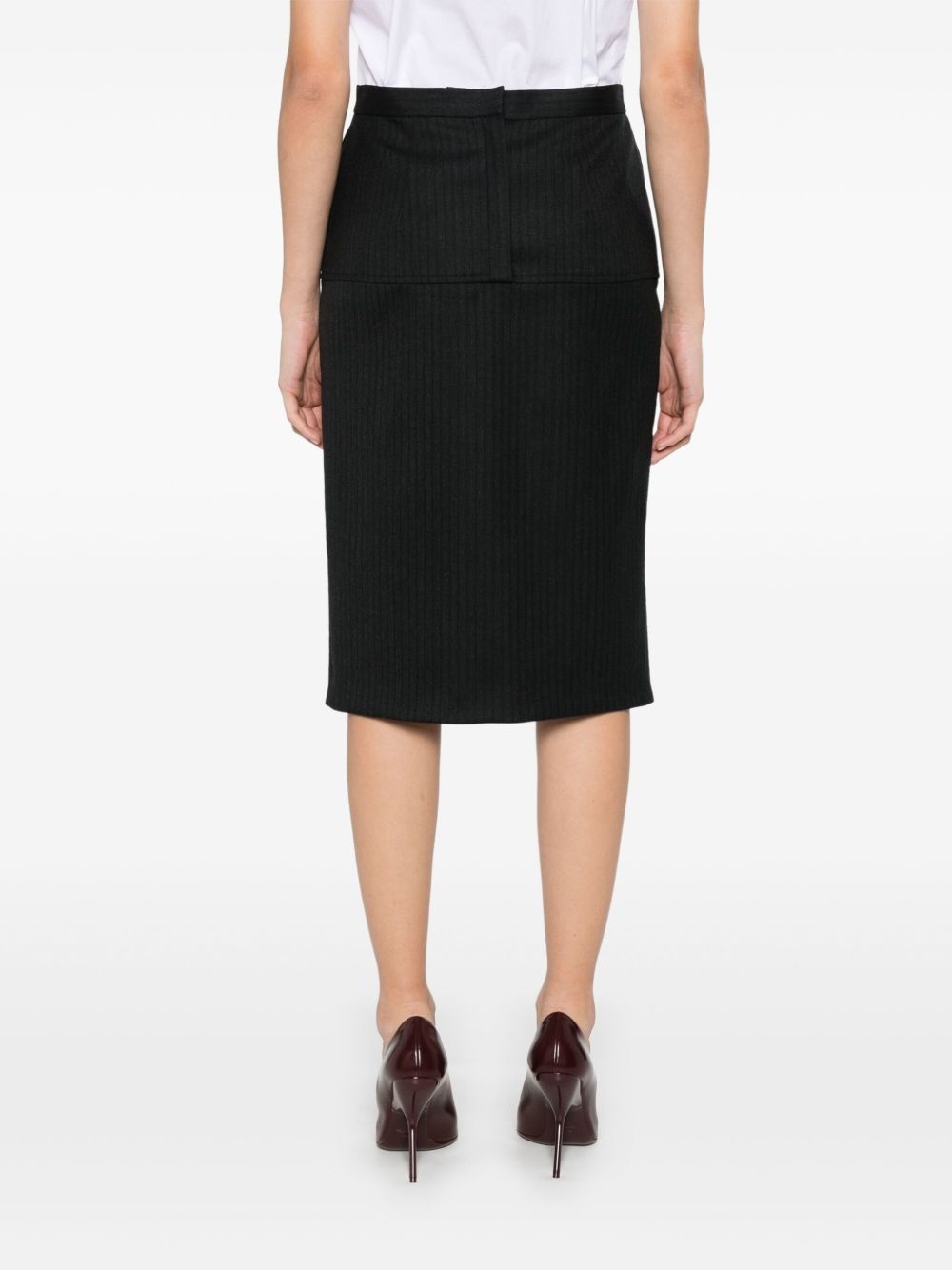 pinstripe skirt - 4