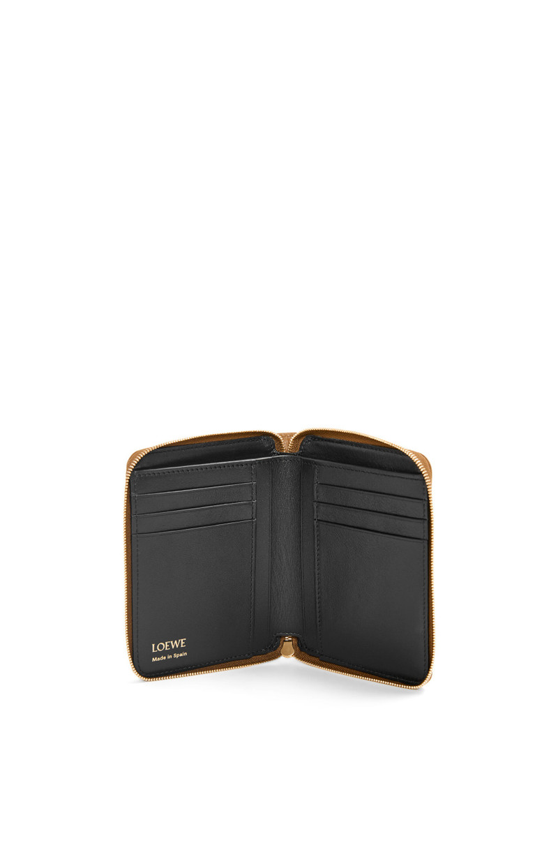 Loewe Knot compact zip wallet in shiny nappa calfskin outlook