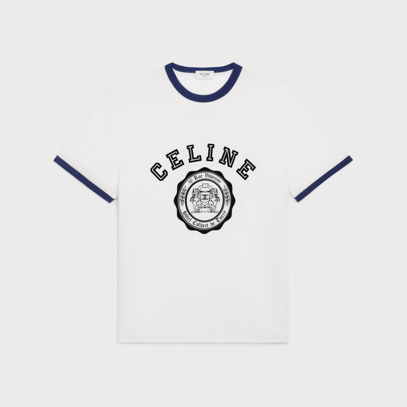 celine blason loose t-shirt in cotton jersey 1