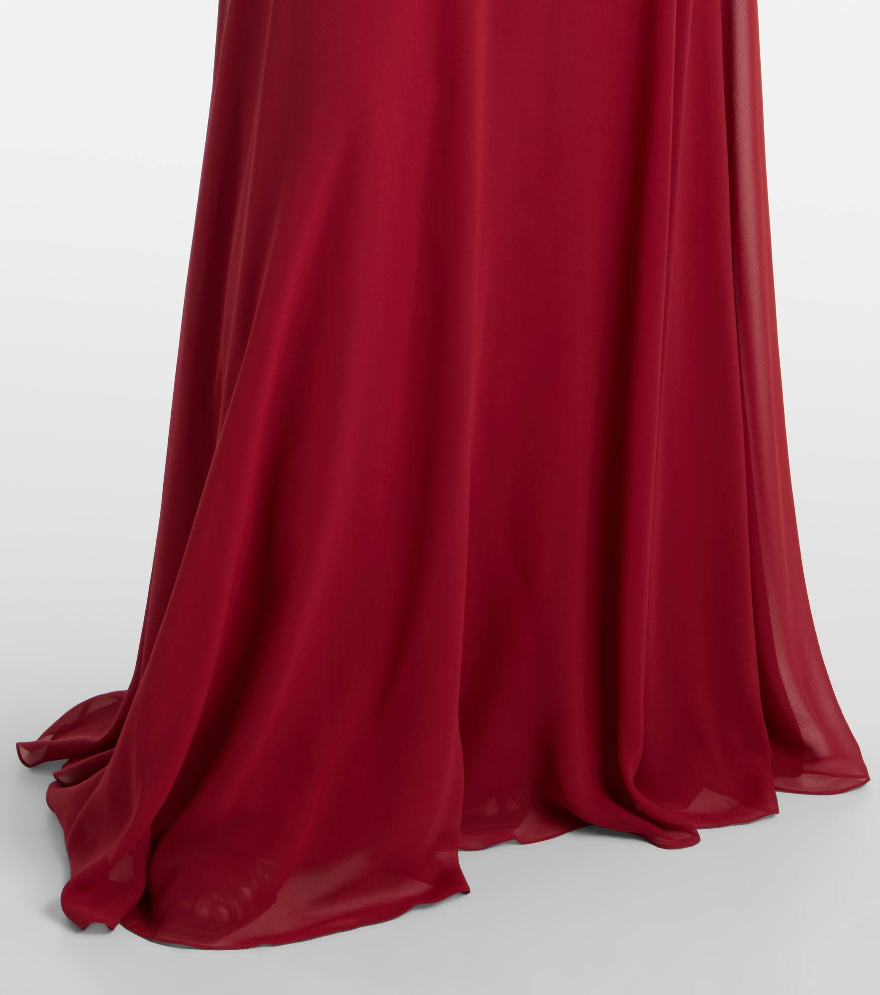 Ruffled silk georgette gown - 5