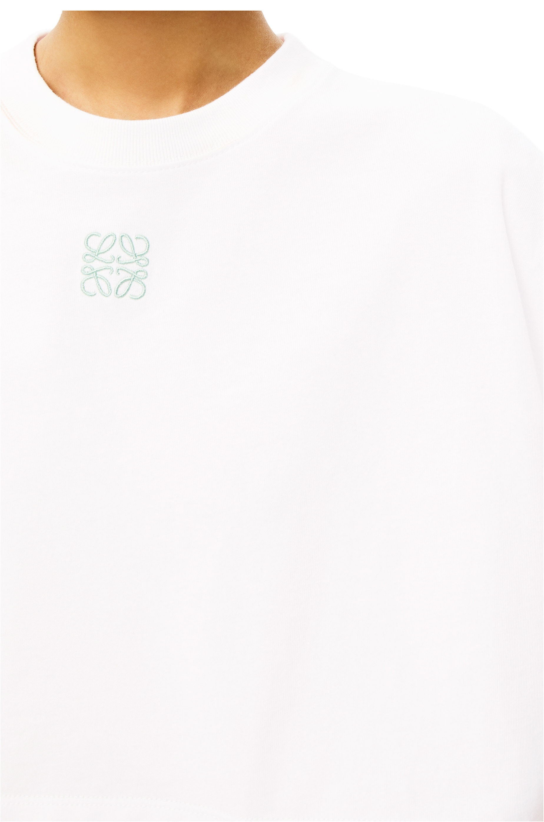 Cropped Anagram T-shirt in cotton - 5