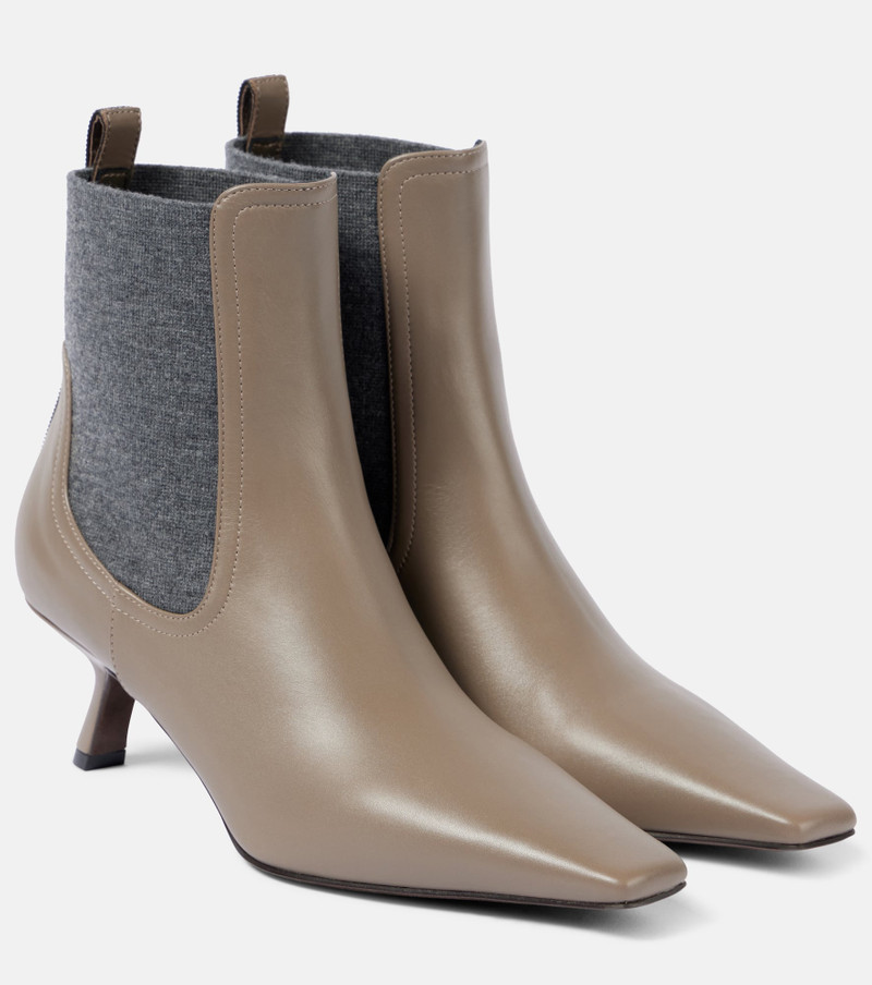 Leather ankle boots - 1