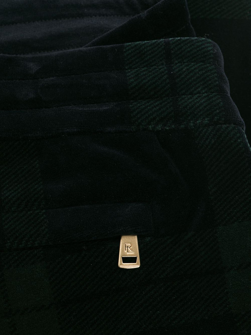 tartan print joggers 7