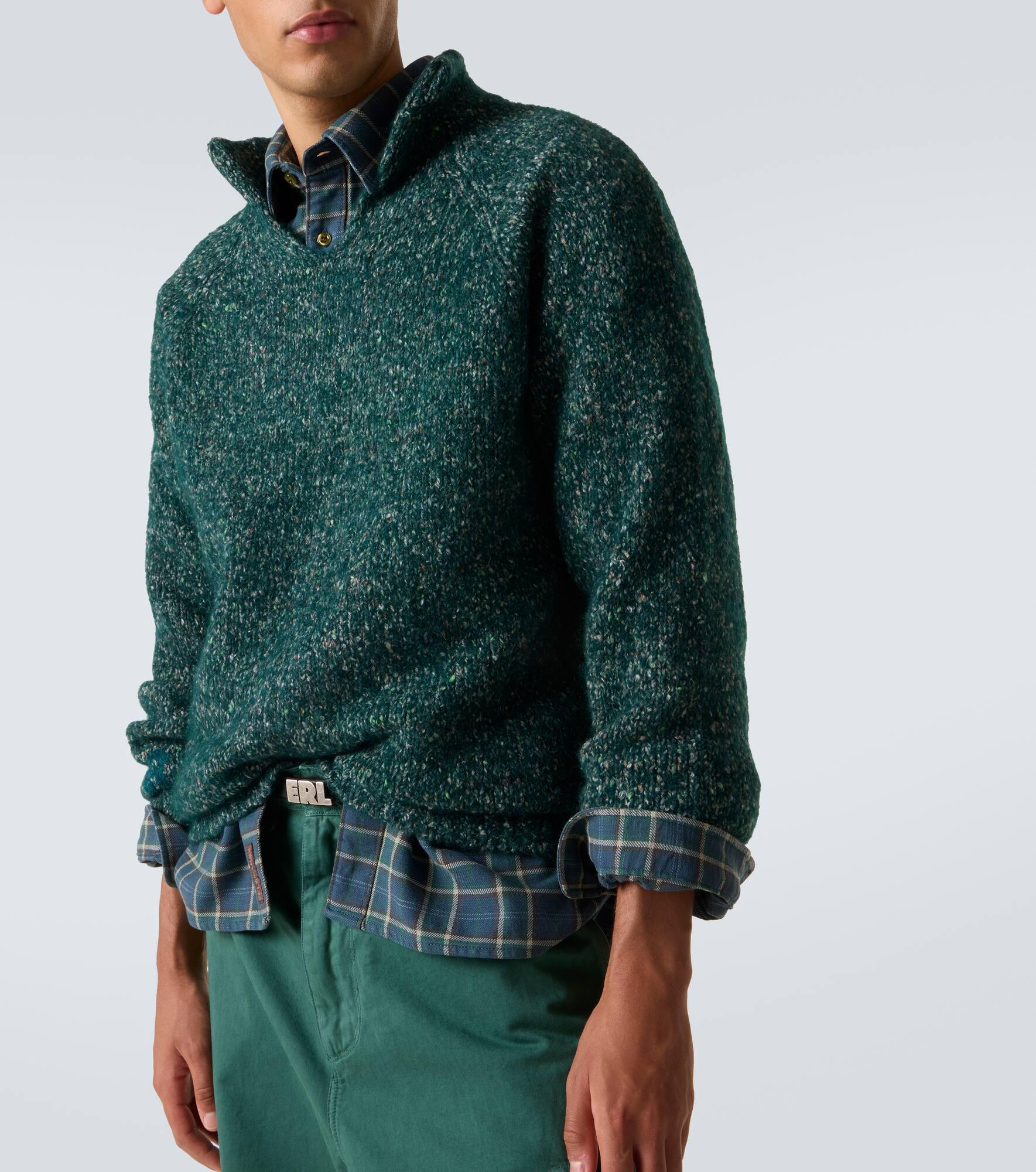 Alpaca, wool, and cotton-blend sweater - 5