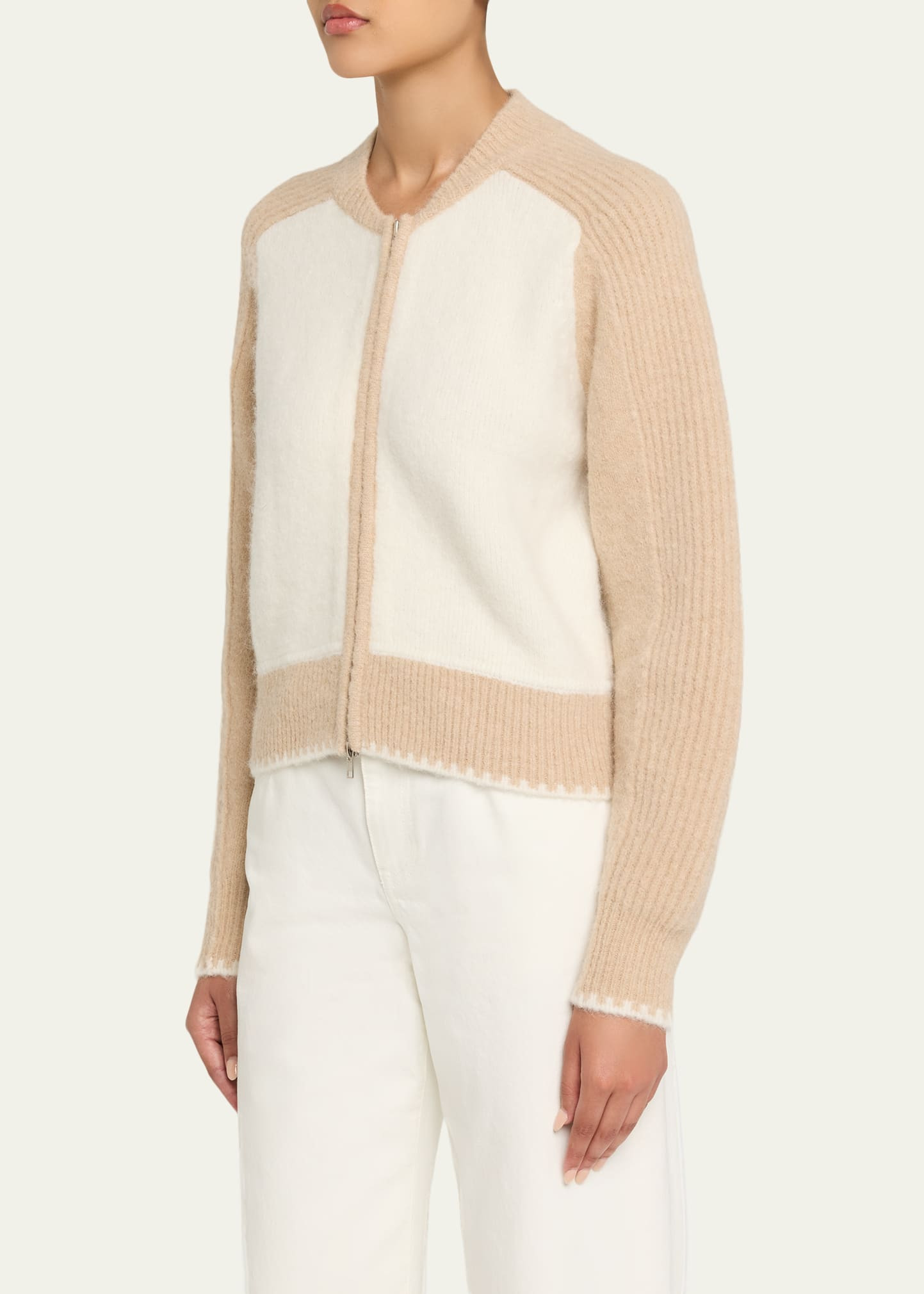 Zip Wool-Blend Cardigan - 4