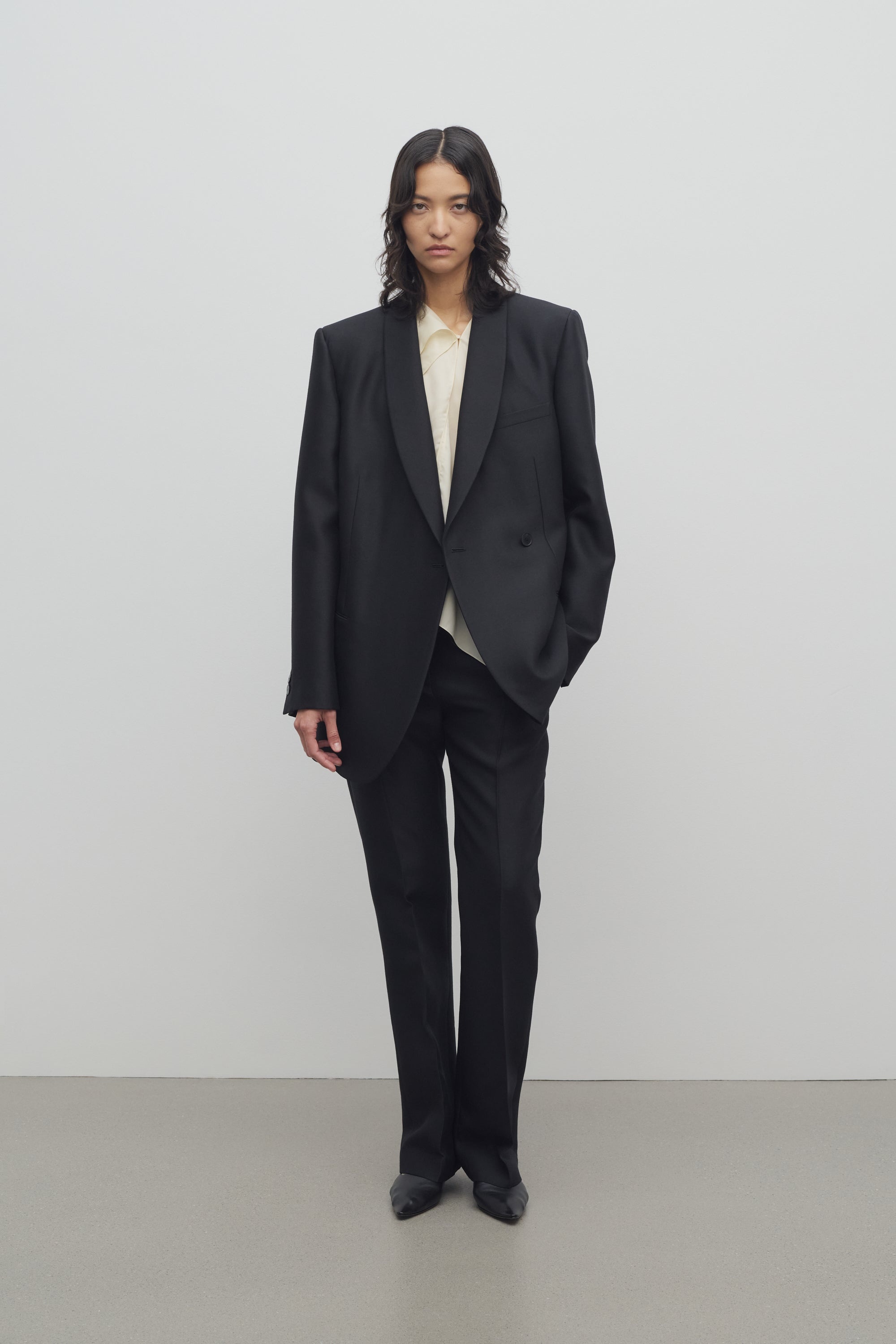 Alaric Pant in Wool and Silk - 3