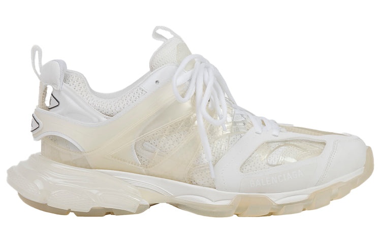 (WMNS) Balenciaga Track Clear Sole Low-Top Sports Shoes White 647741W3BM19000 - 2