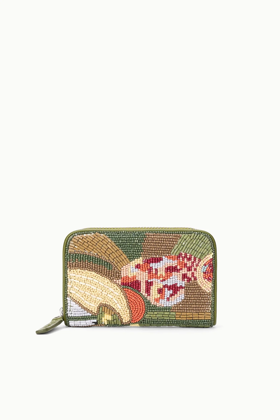 STAUD MARCEL ZIP WALLET BEADED FRUIT - 1
