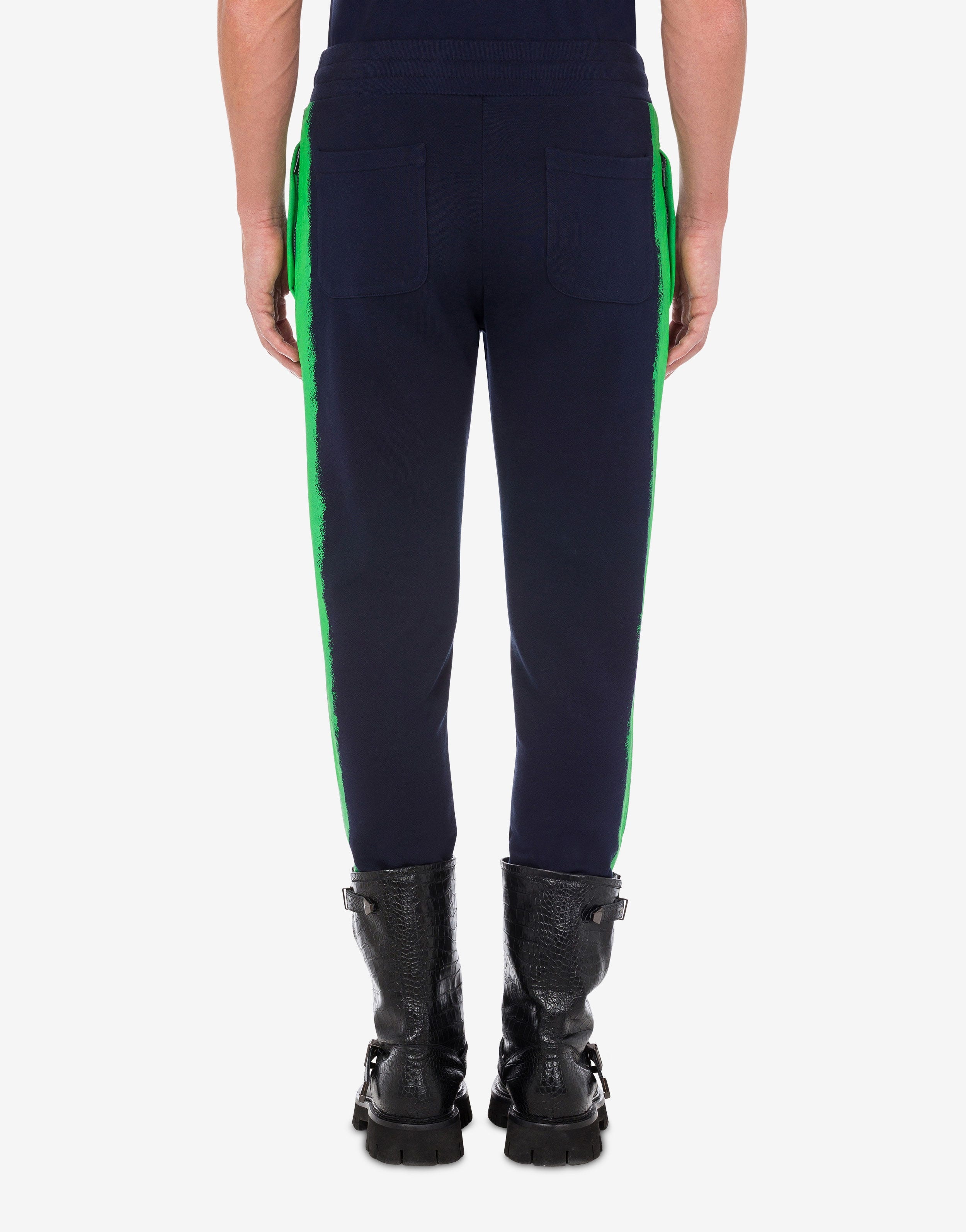 MOSCHINO PAINT ORGANIC FLEECE JOGGERS - 3