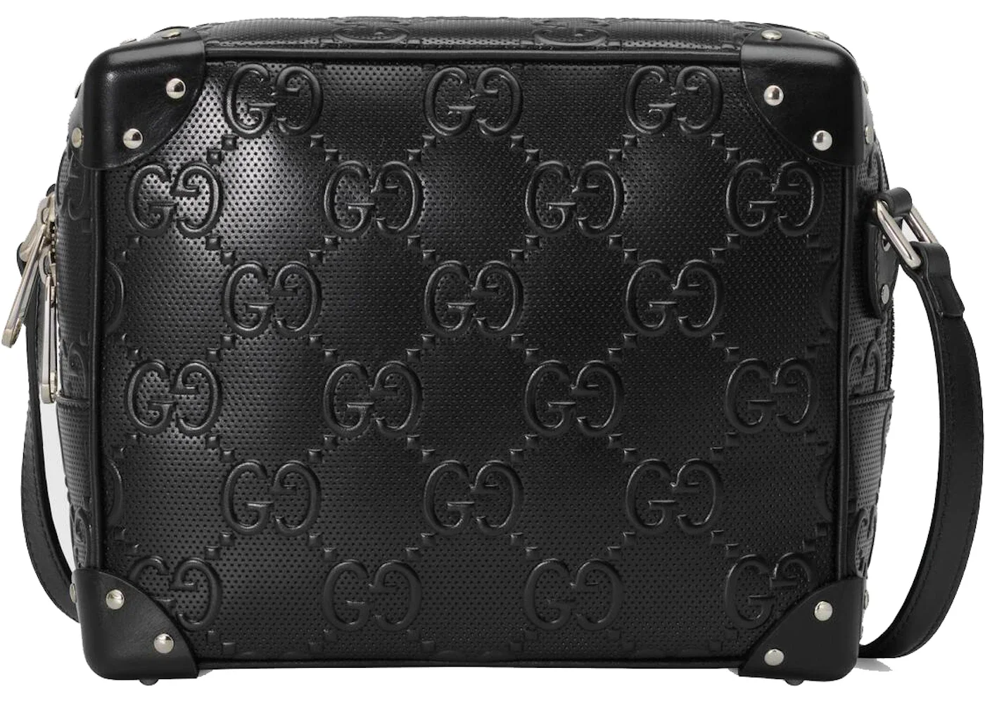 Gucci GG Embossed Shoulder Bag Black - 1