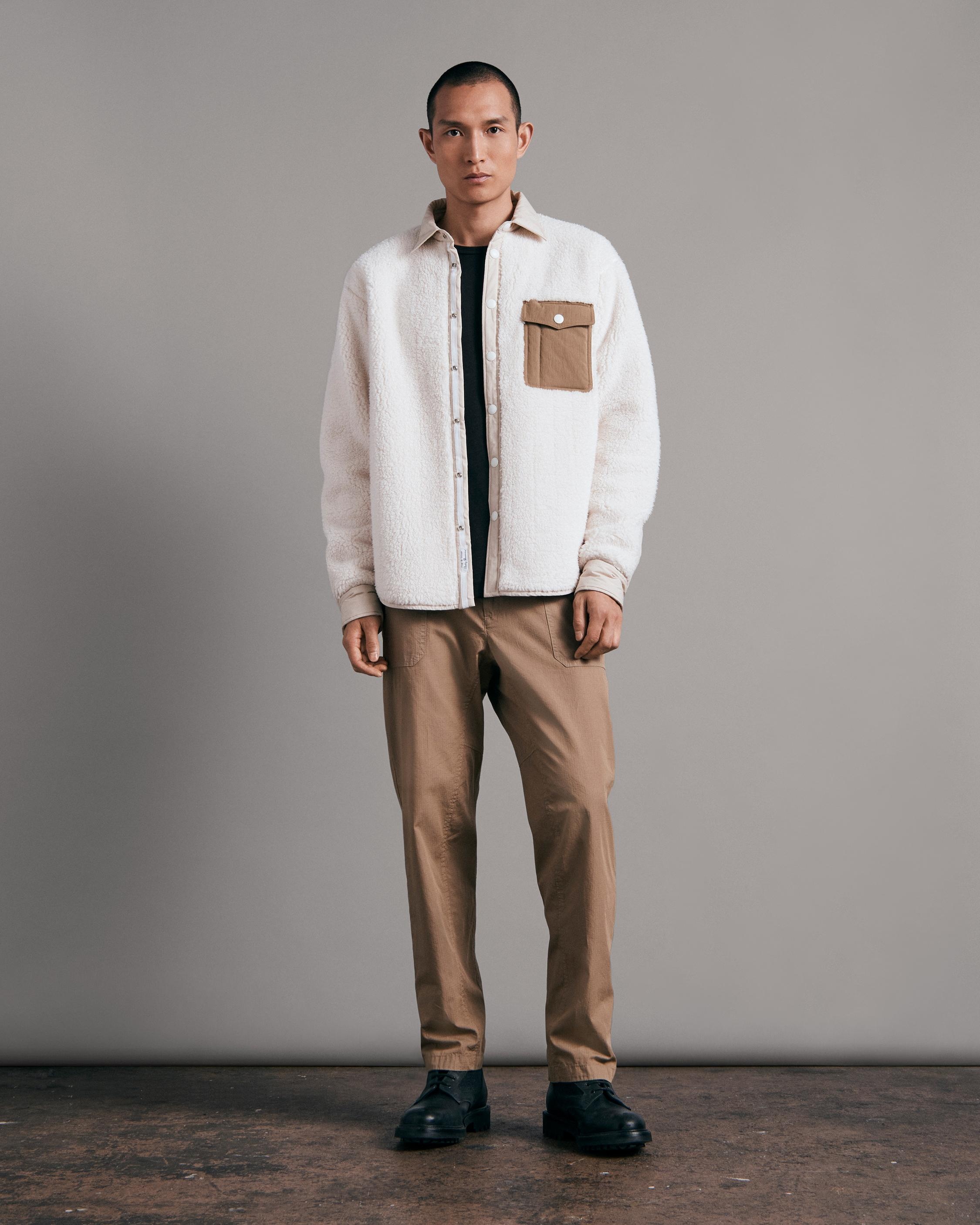 Waffle Backed Fleece Shirt Jacket
Relaxed Fit Jacket - 2