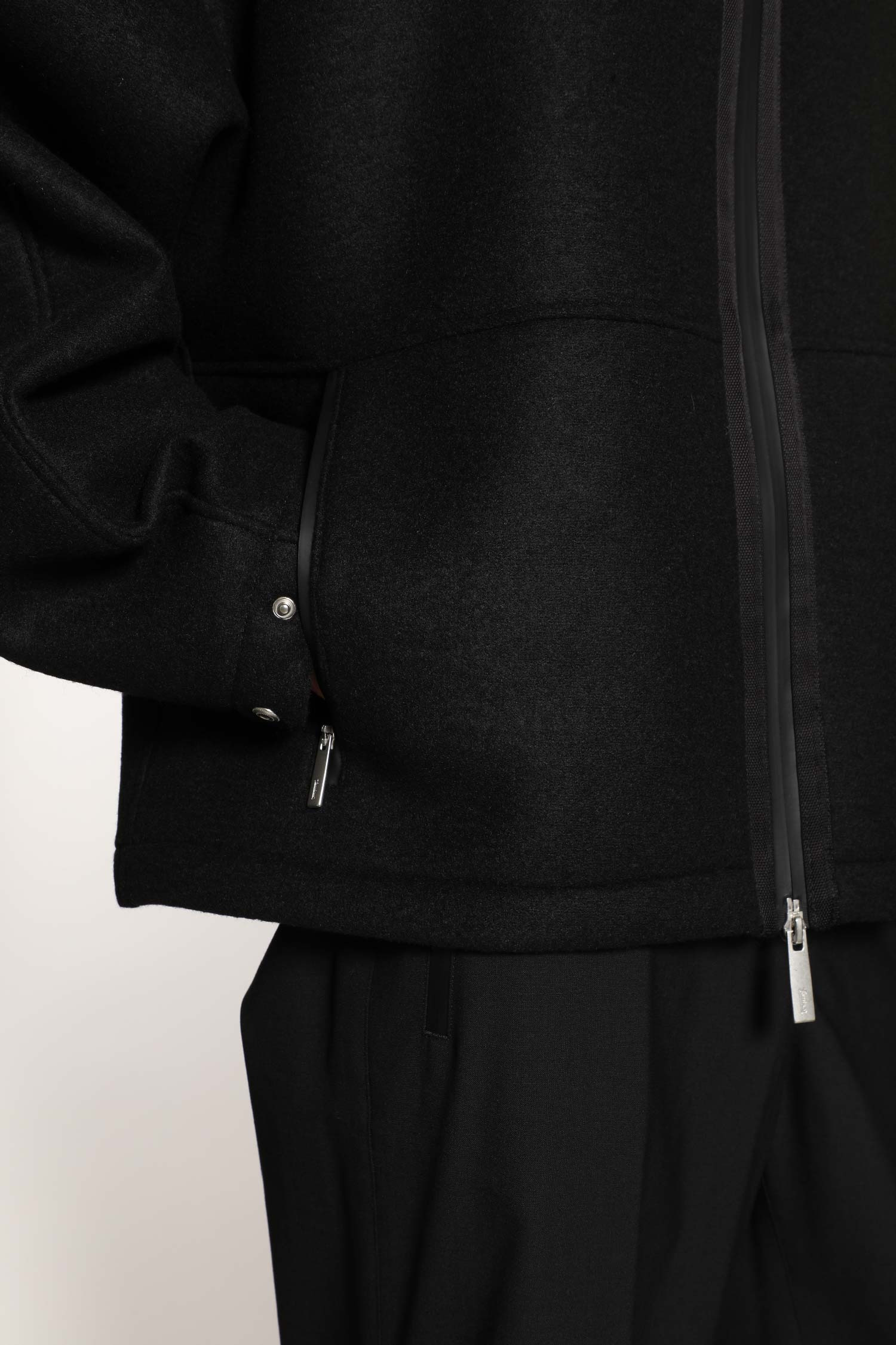 Felt Zip-up Jacket - 5
