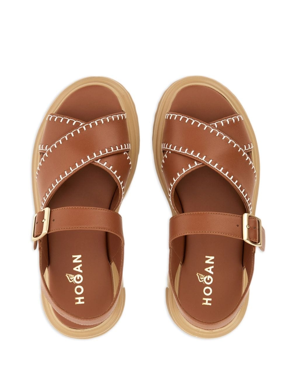H644 leather sandals - 4