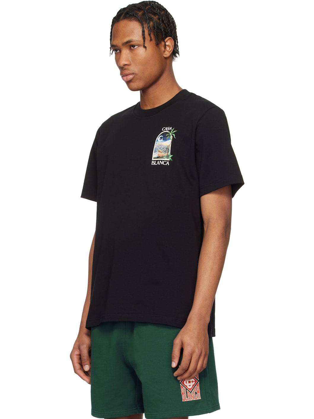 CASABLANCA Black LA Night T-shirt | ssense | REVERSIBLE