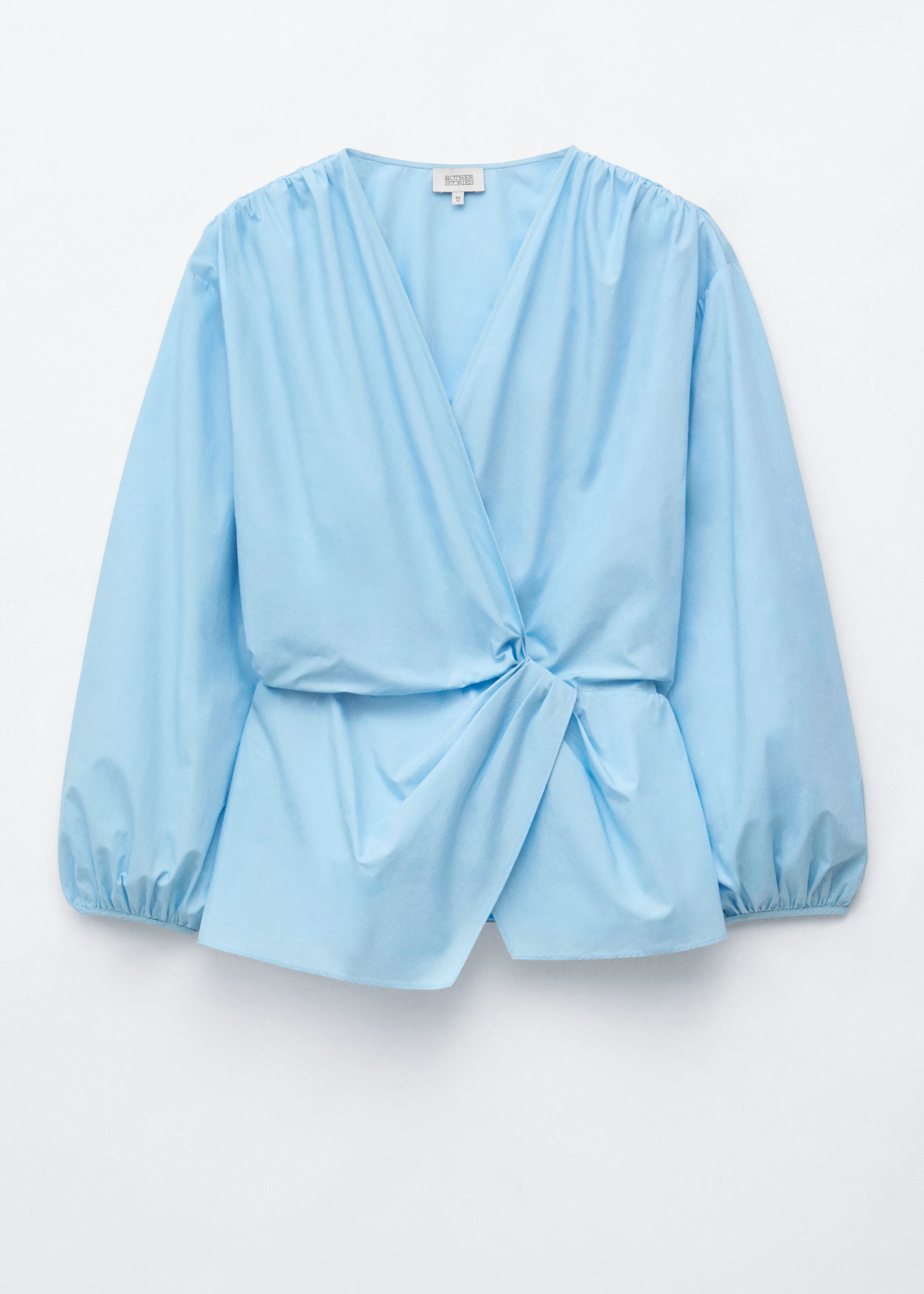 Cotton Cross-Over Blouse - 1