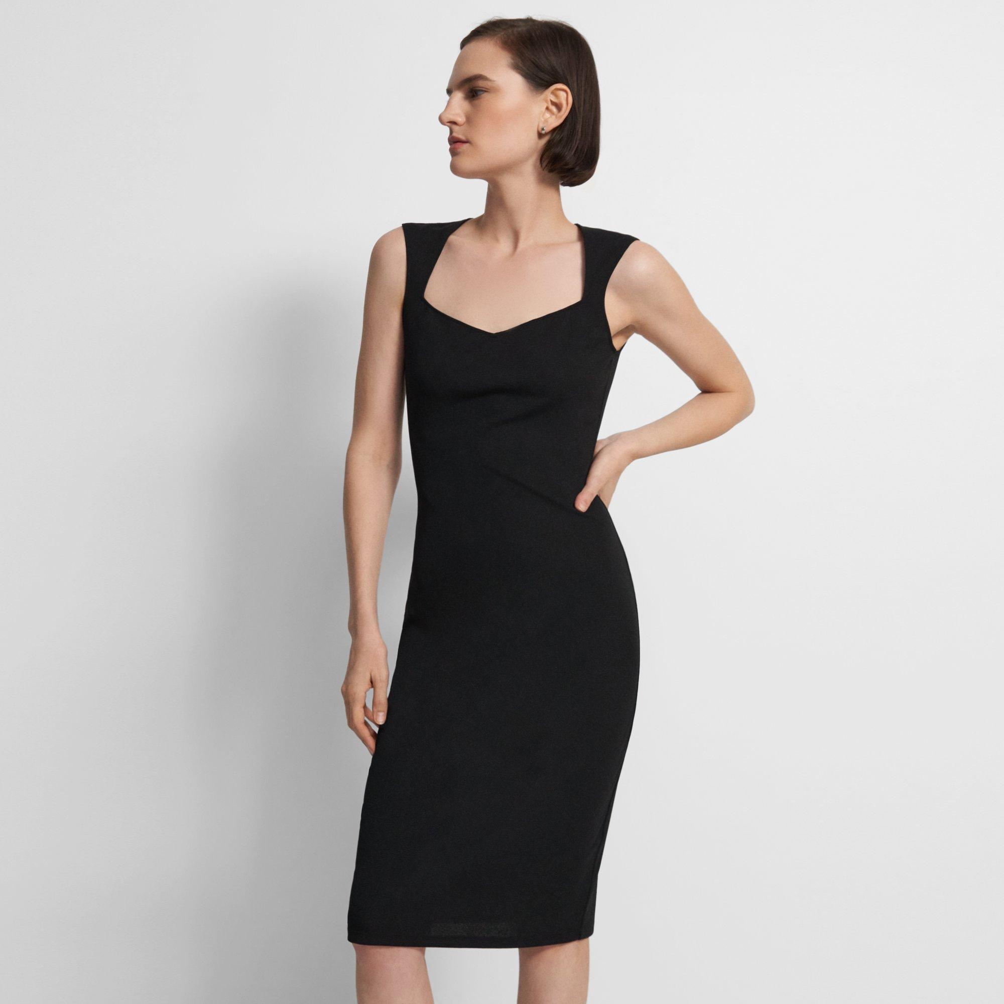 Sleeveless Sheath Dress in Crepe Jersey - 2