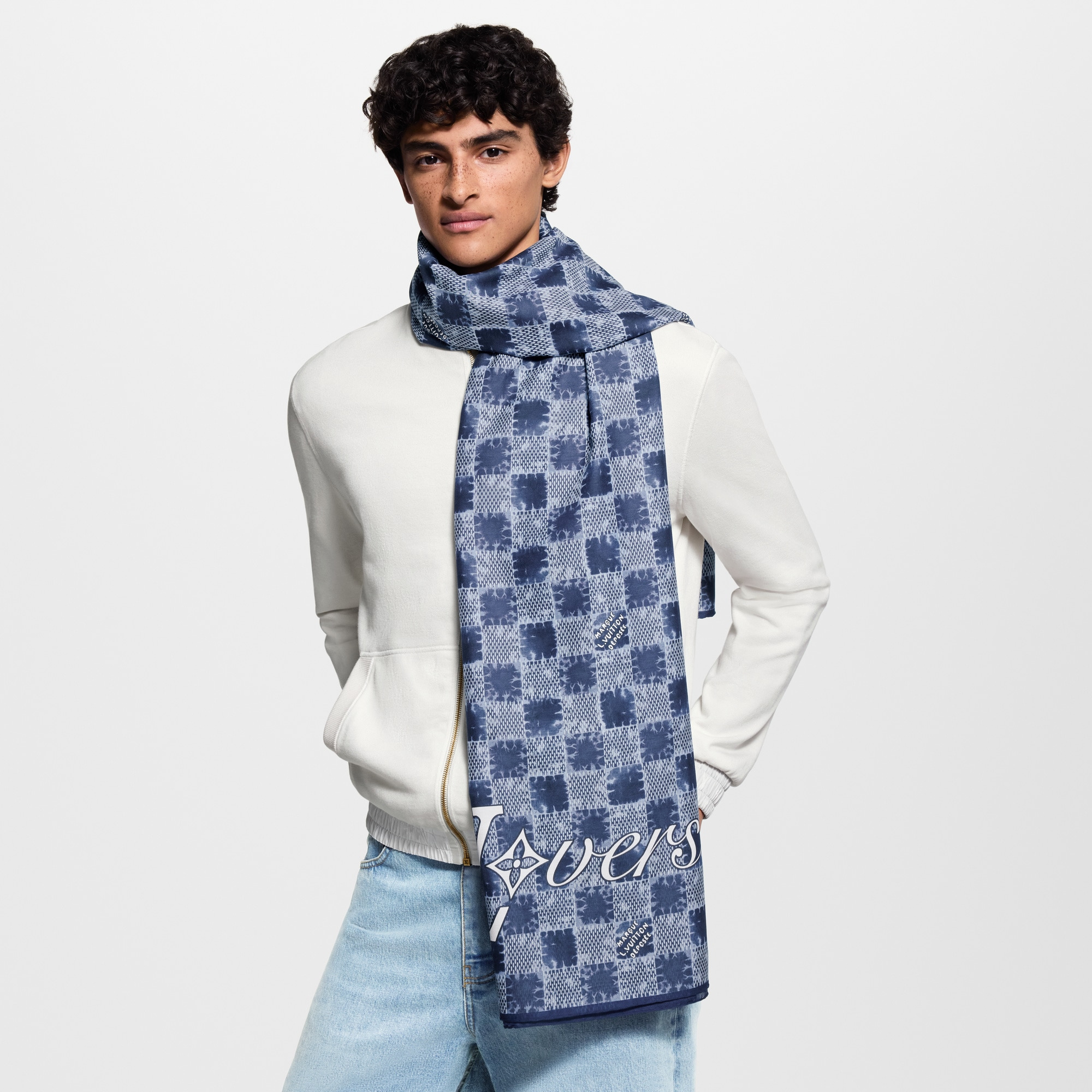 Splash Damier Stole - 5