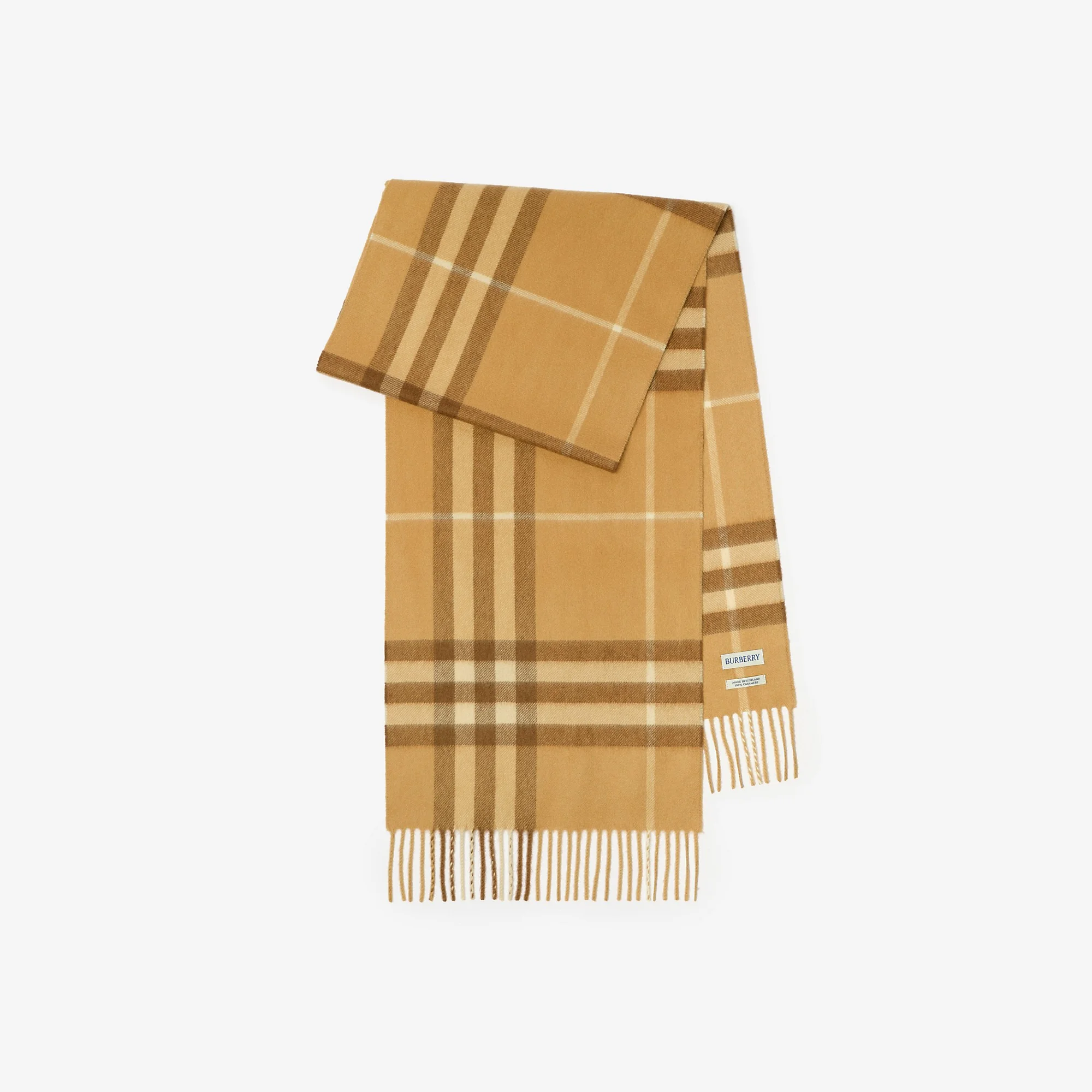 Check Cashmere Scarf - 1