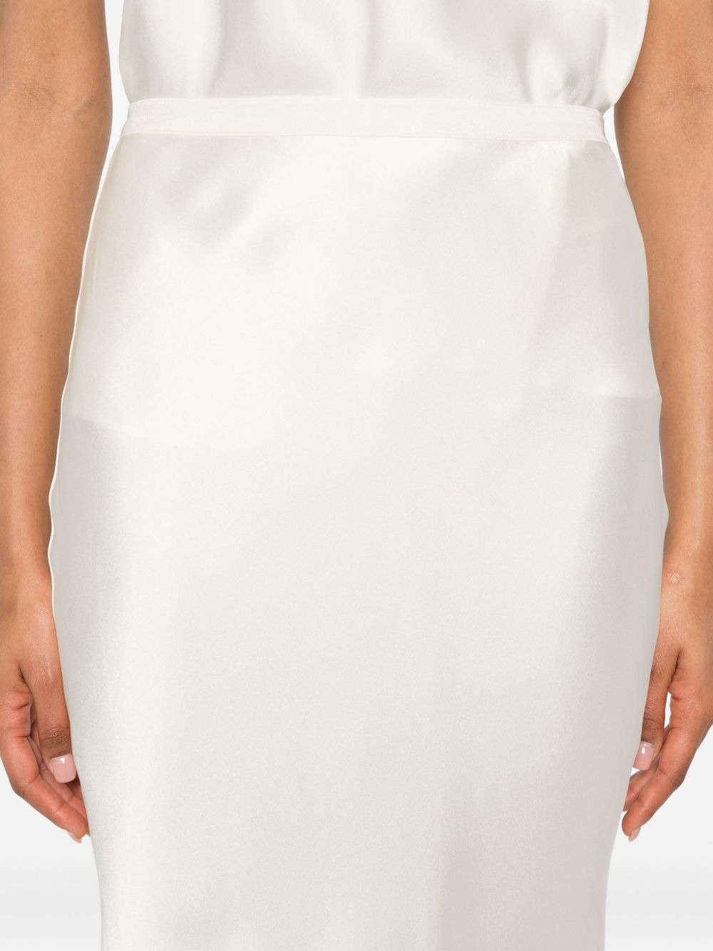 silk high-rise skirt - 5