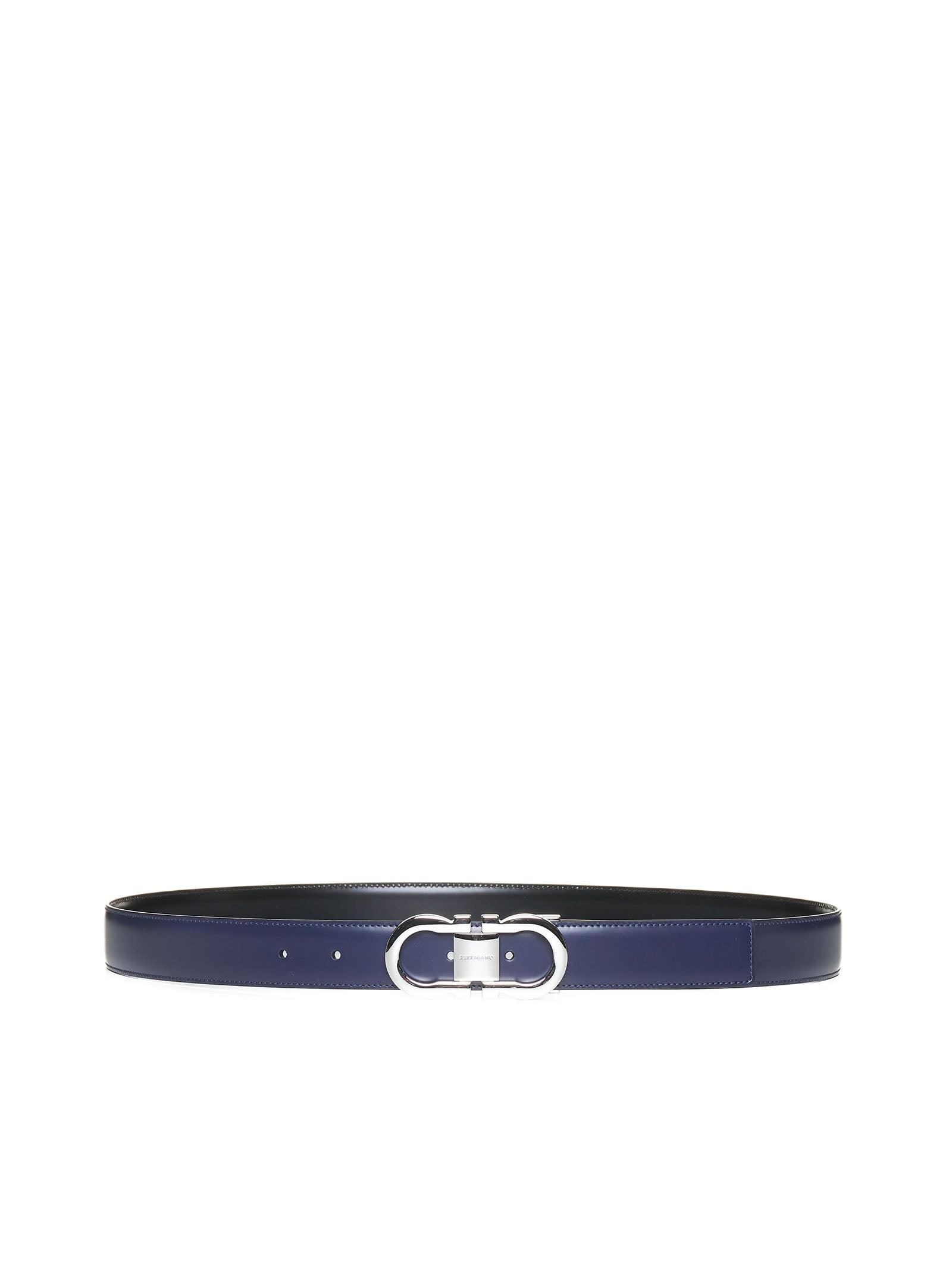 Gancini leather reversible belt - 1