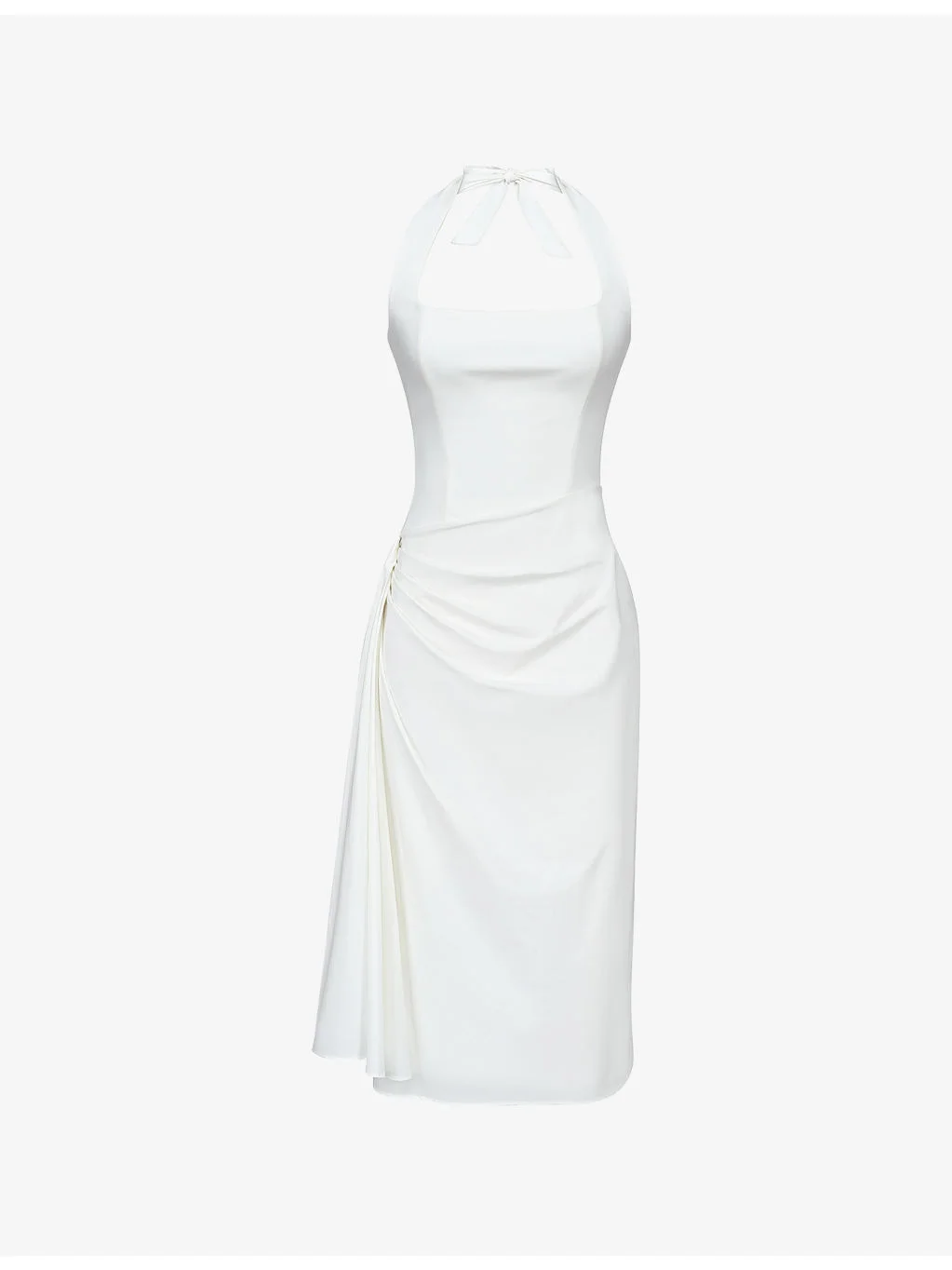 Tallulah Halterneck Cotton Midi Dress - 1