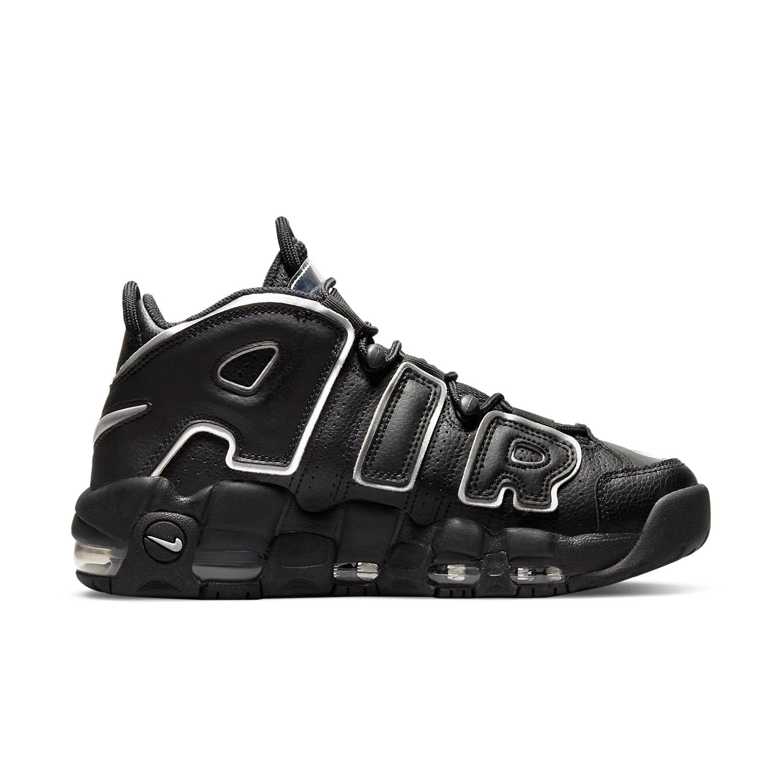 (WMNS) Nike Air More Uptempo 'Black Metallic Silver' DQ0839-001 - 2