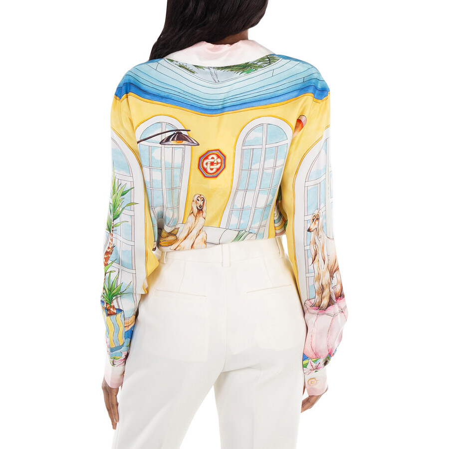 Casablanca Ladies Apartement Dans Les Airs Printed Shirt - 4