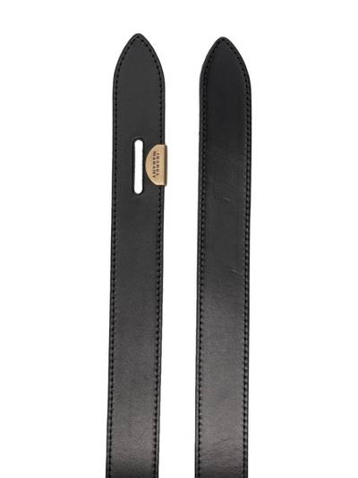 Isabel Marant logo-plaque leather belt outlook