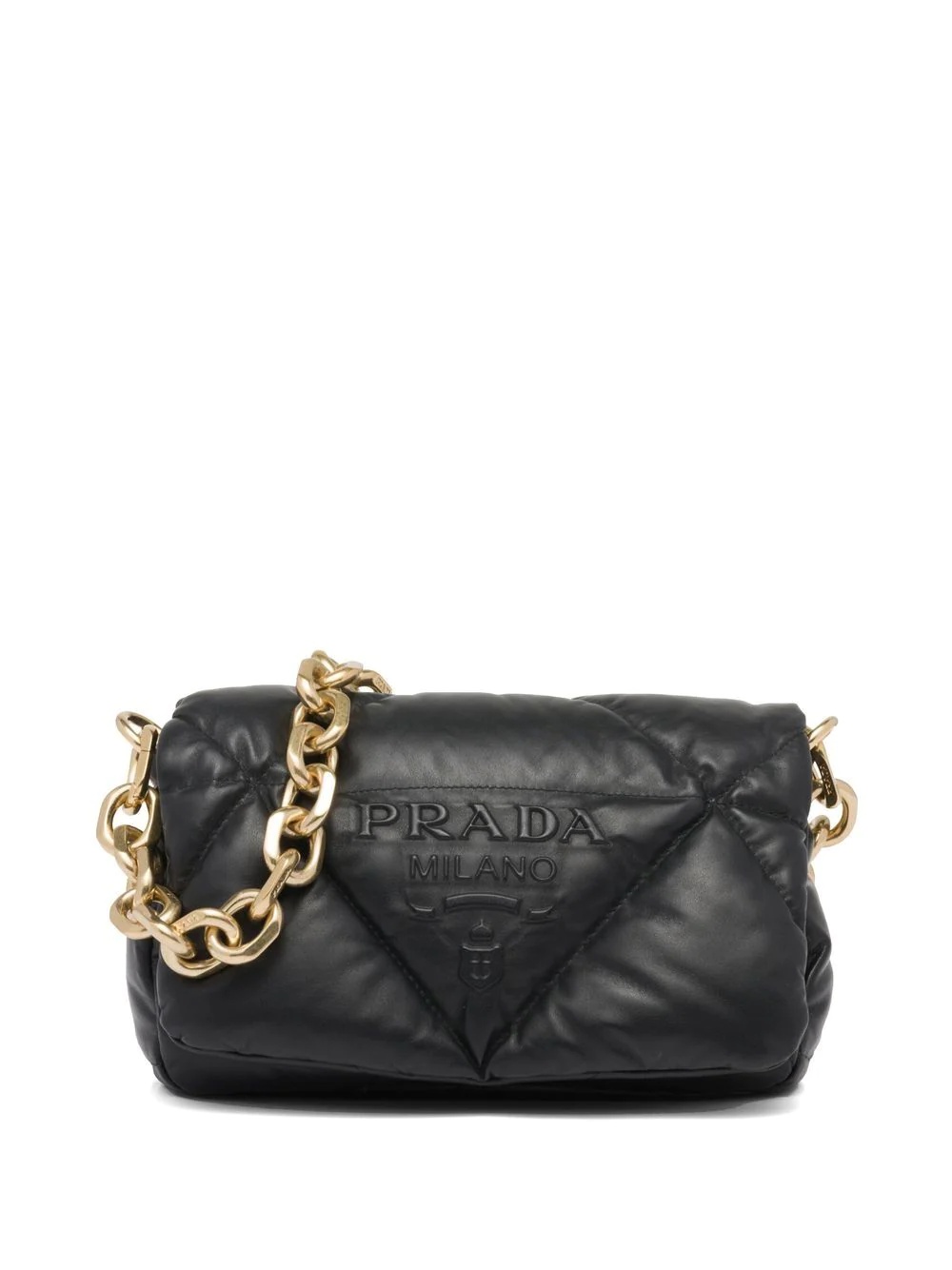 quilted nappa leather shoulder bag - 1