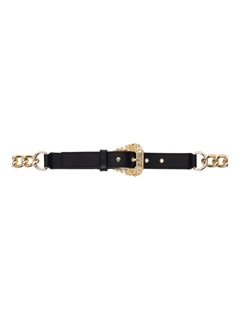 Black & Gold Chain Belt 1
