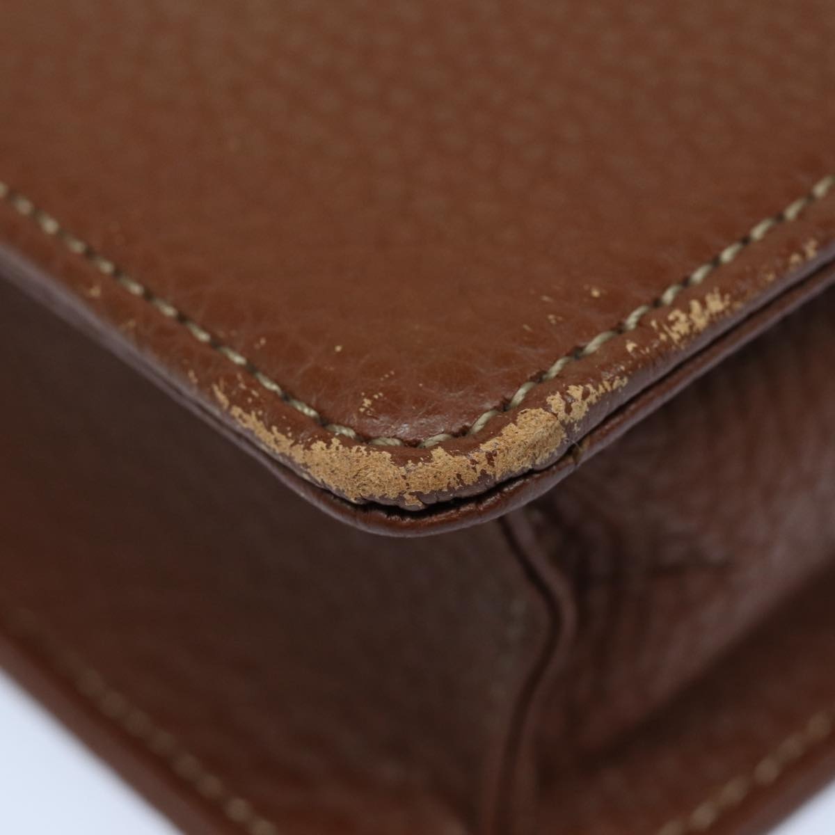 Burberry Hand Bag Leather Bordeaux Silver - 9