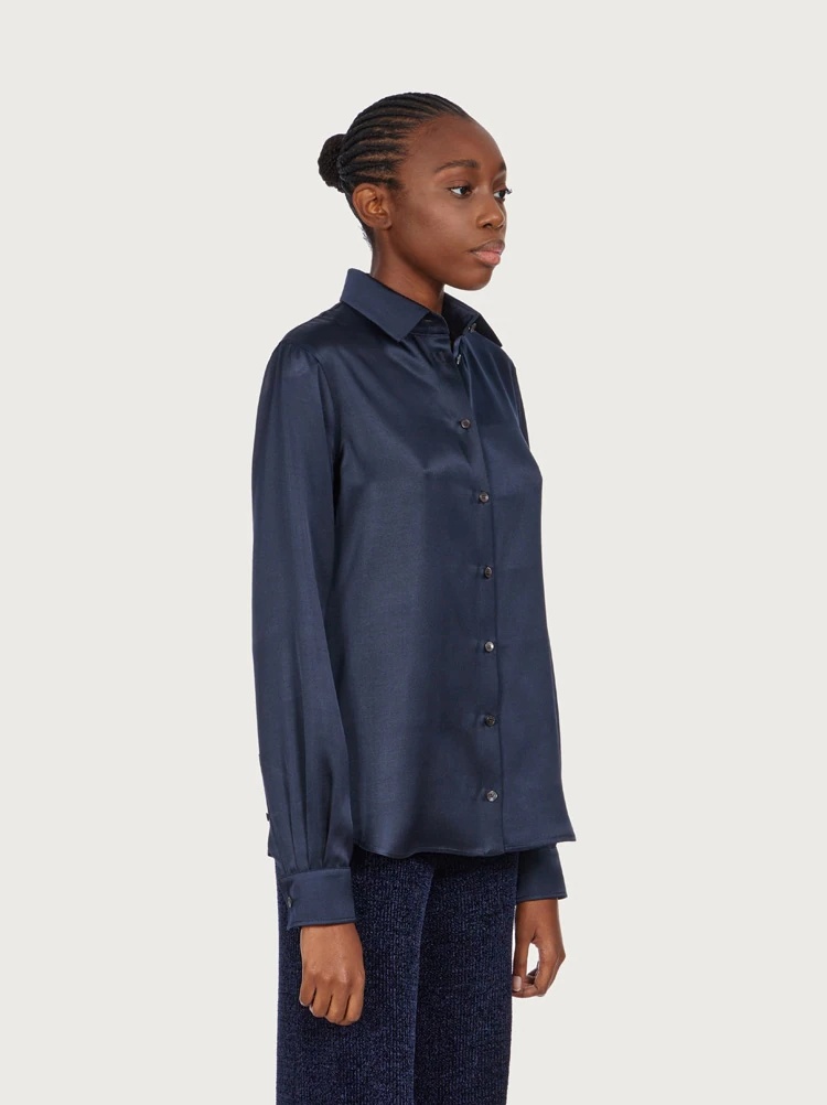SILK SATIN SHIRT - 3