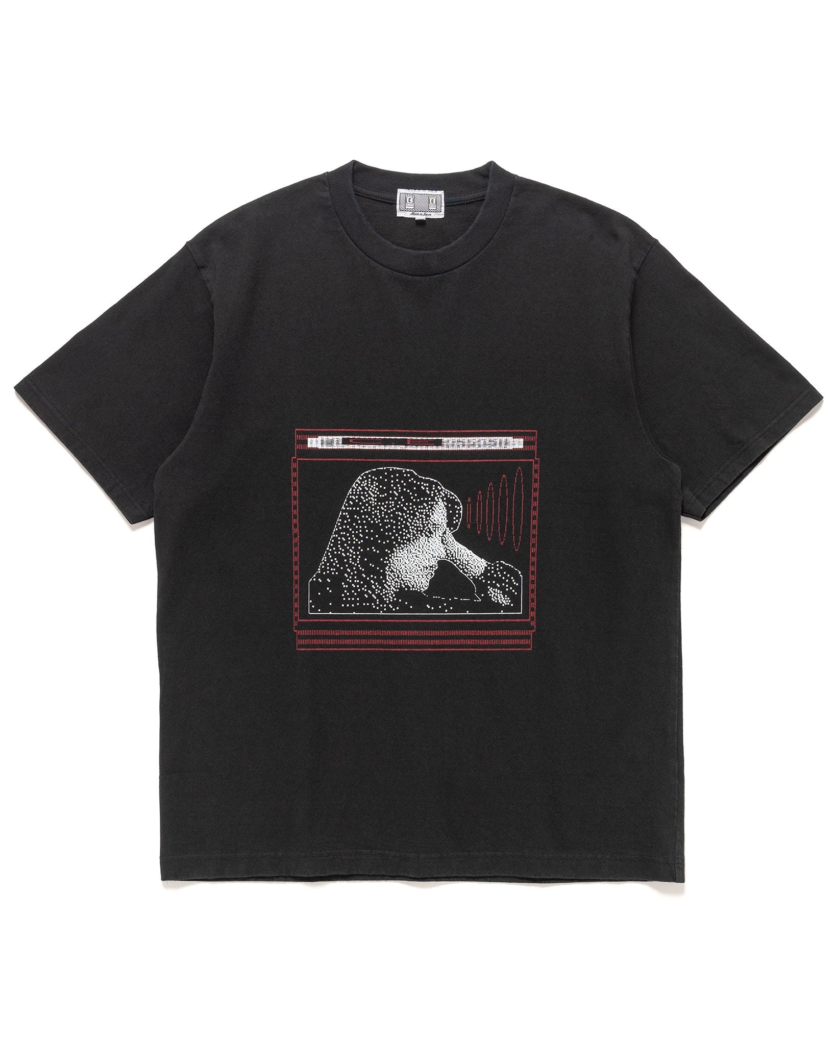 Washed Pixel Flame T Black - 1