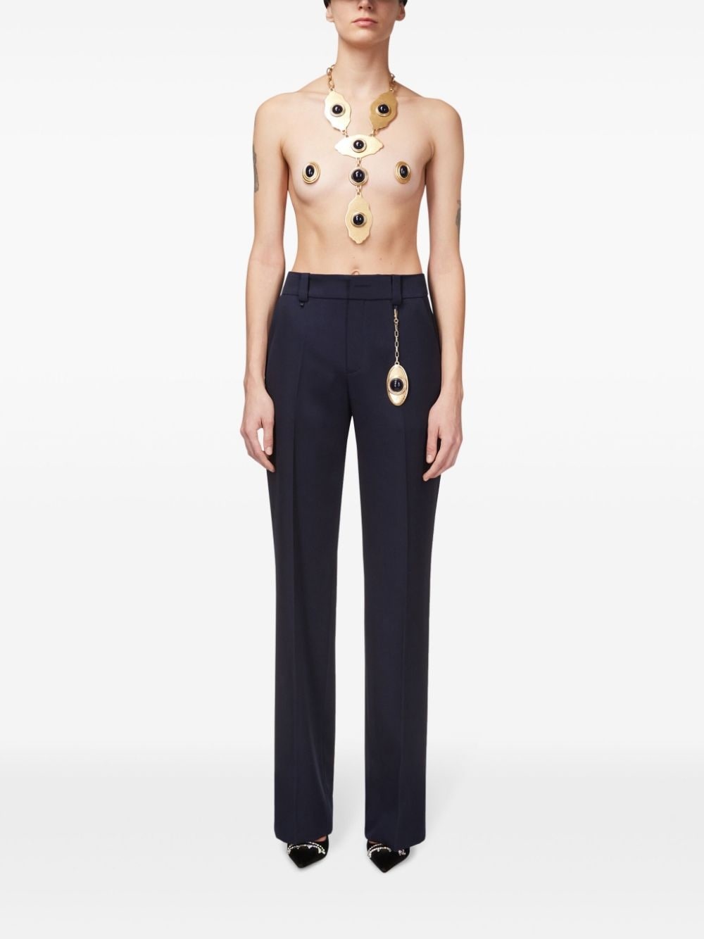 Chain Plate straight-leg trousers - 3
