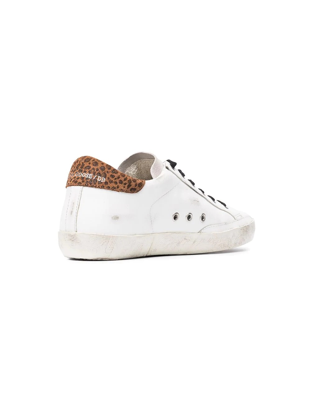 white leopard Superstar sneakers - 4