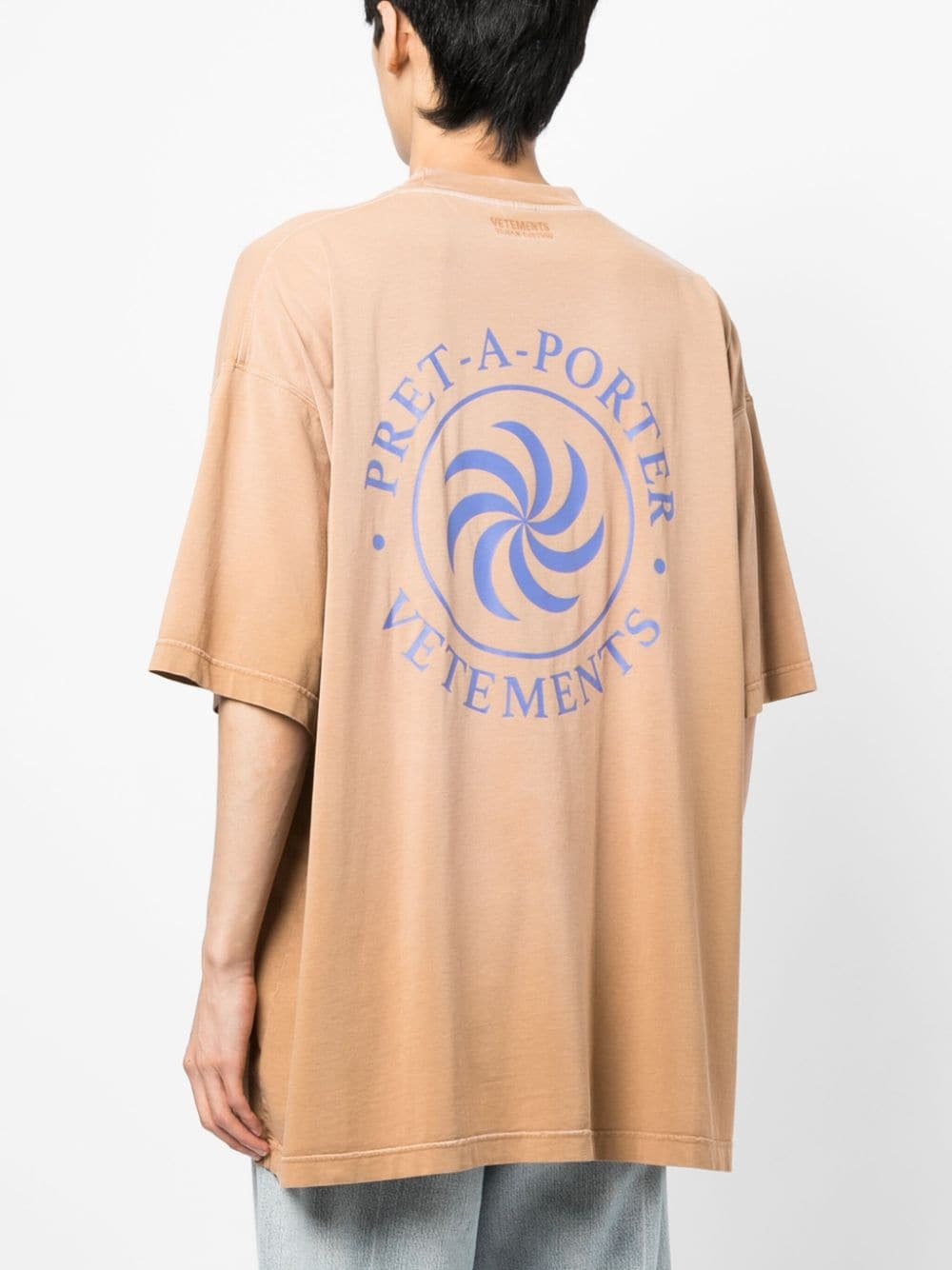 Vegan logo-print cotton T-shirt - 7
