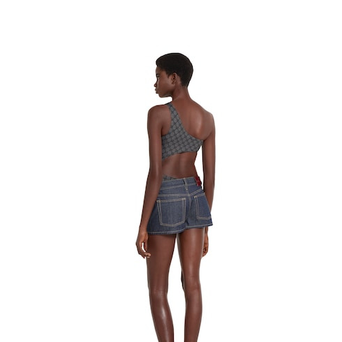Printed GG stretch jersey swimsuit - 4