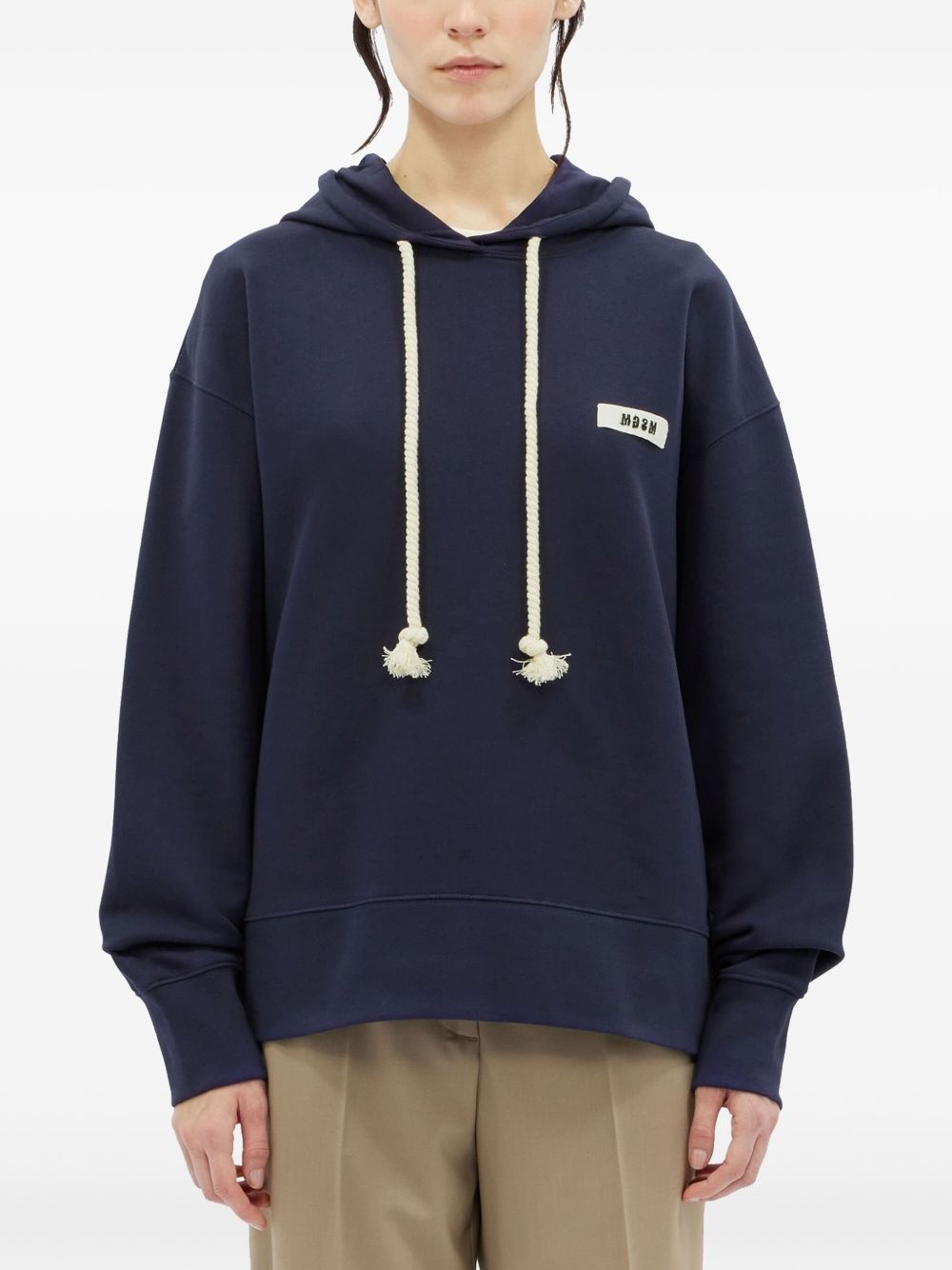 logo-patch hoodie - 3