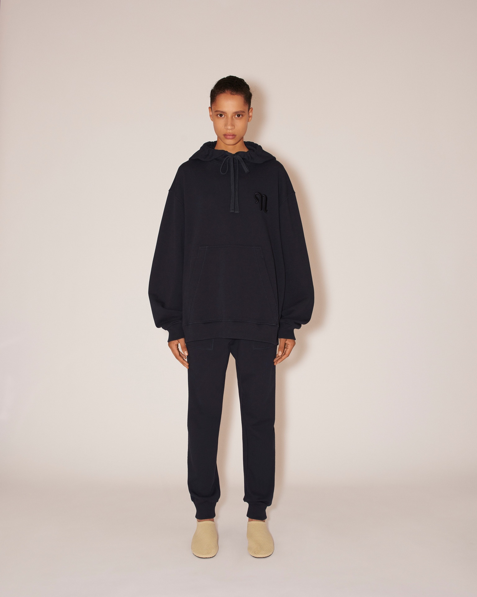 SHAY - Fleece relaxed fit sweatpants - Navy - 2