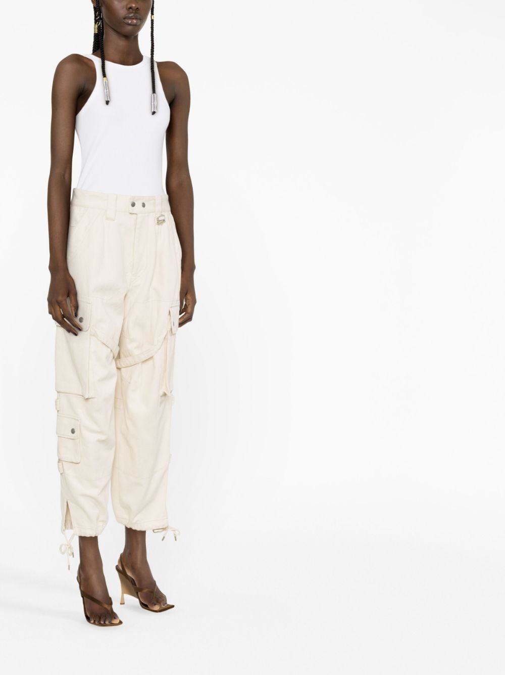 ISABEL MARANT Elore Denim Cargo Pants - Farfetch