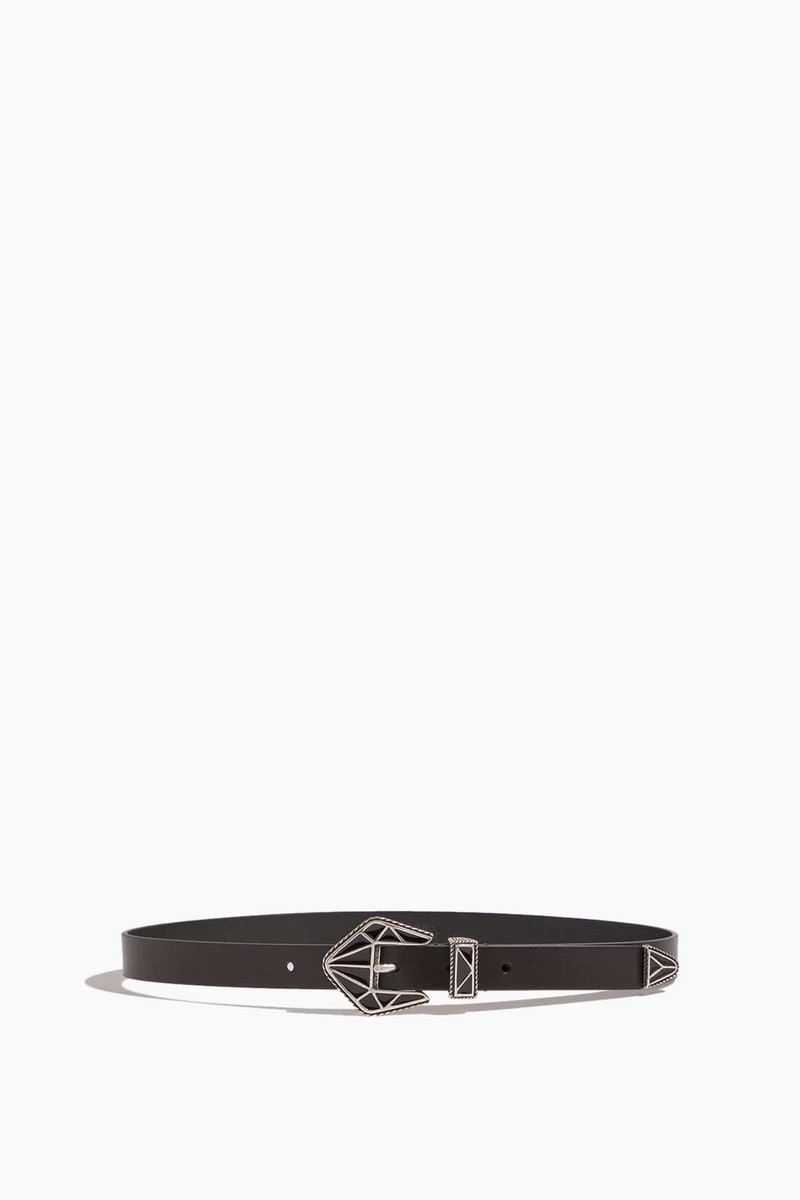Coraline Belt in Black/Silver 1