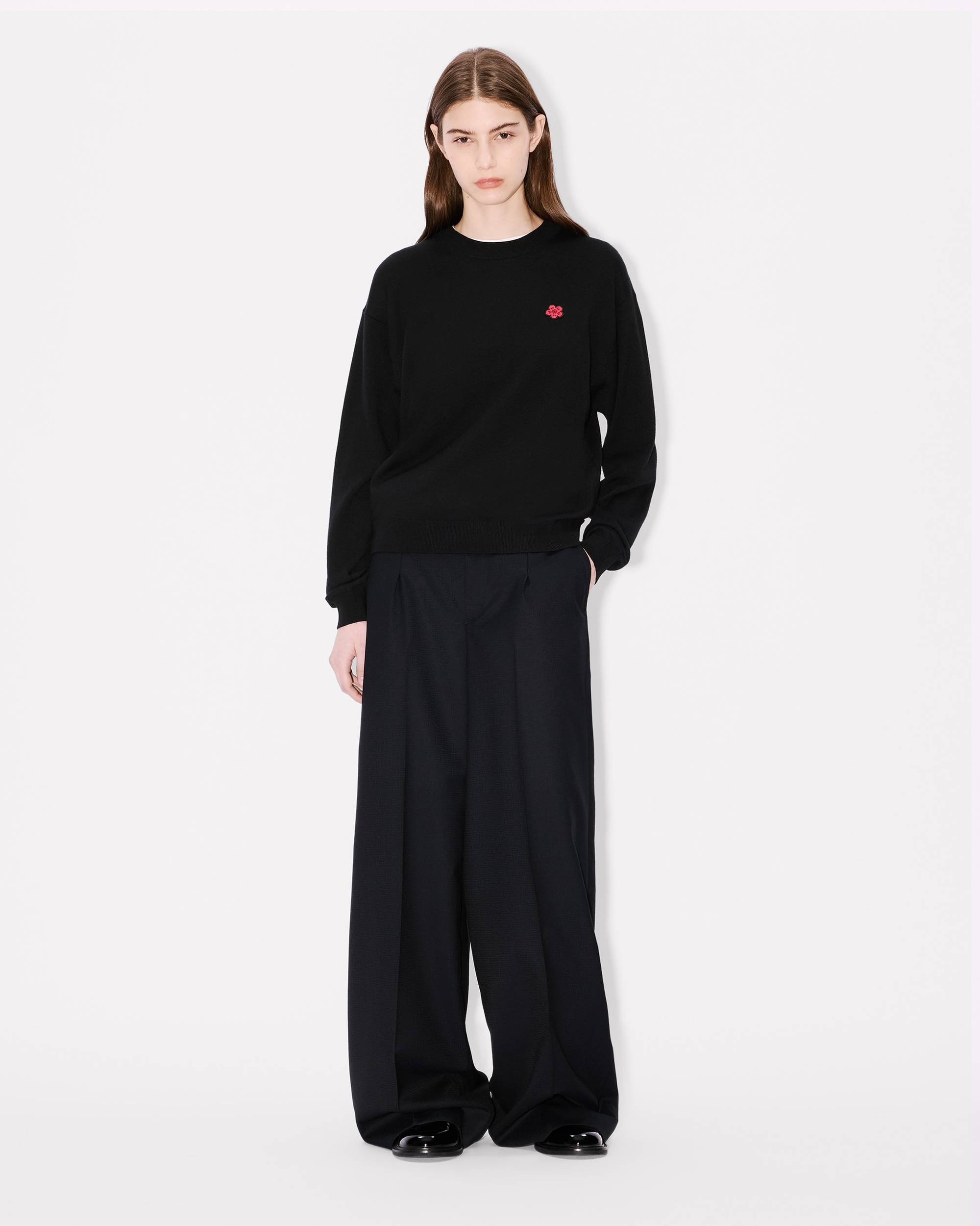 Boke Flower' embroidered jumper in merino wool - 5