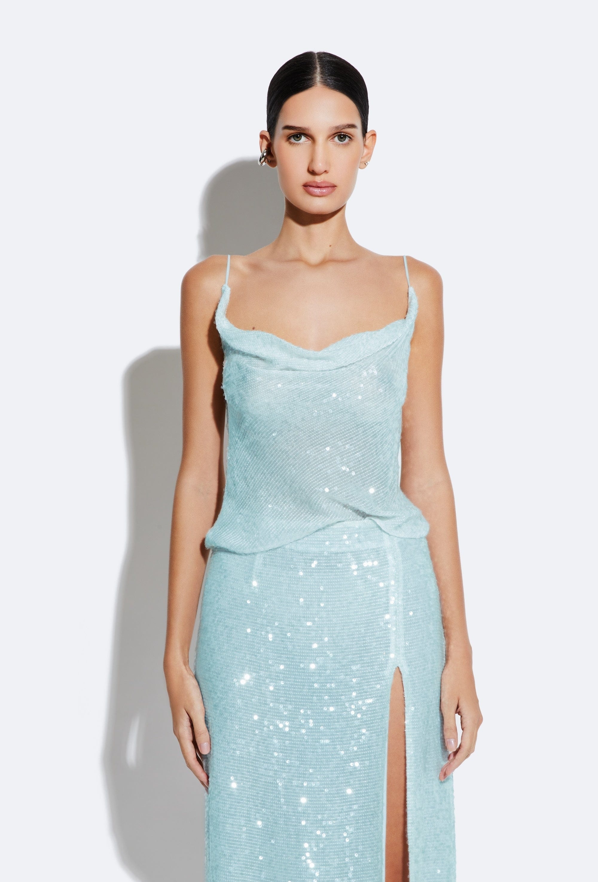 Sequin Cowl Cami Top - 2