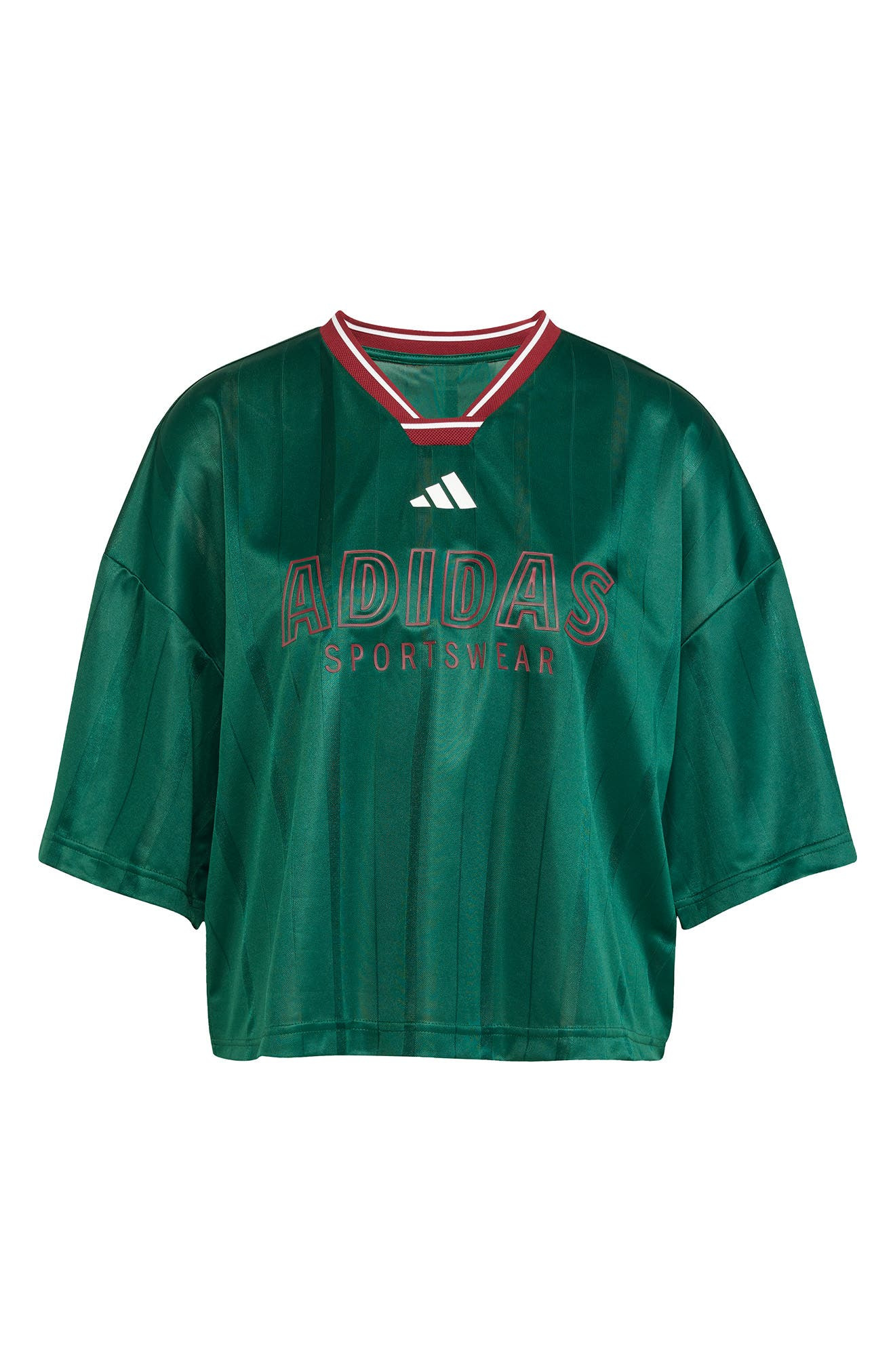 adidas Tiro Nations Pack Oversize T-Shirt in Dark Green/burgundy/White at Nordstrom - 5