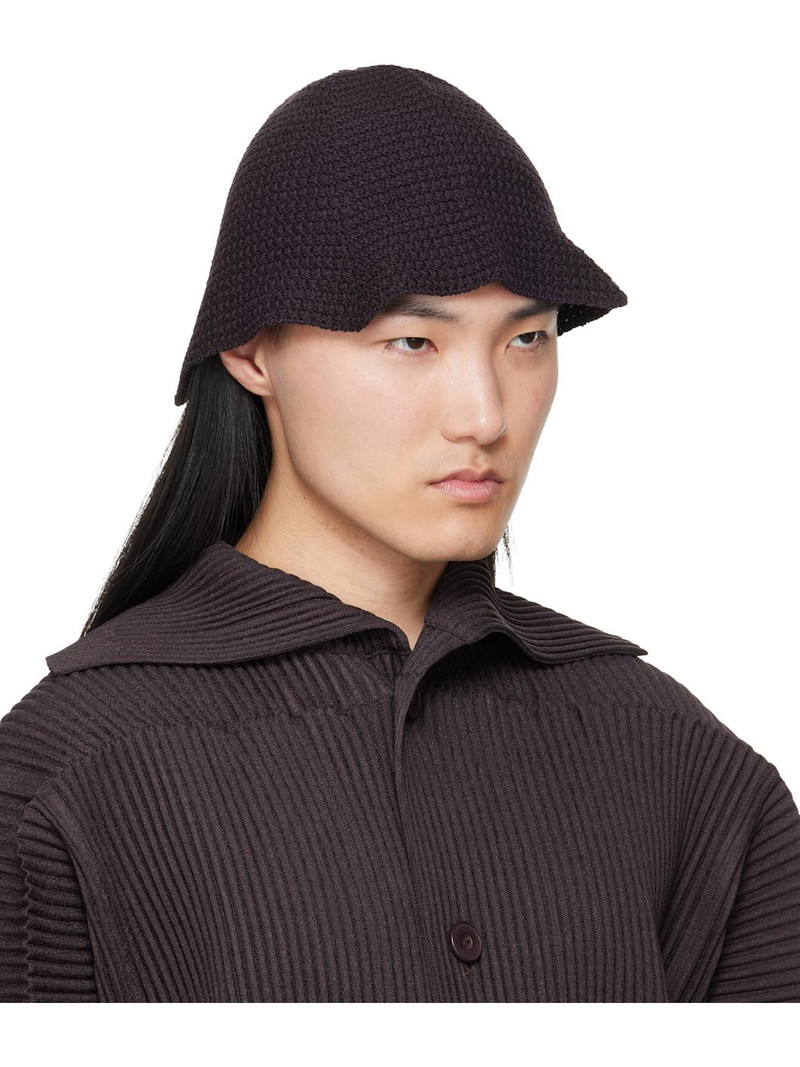 ISSEY MIYAKE Brown Crochet Hat outlook